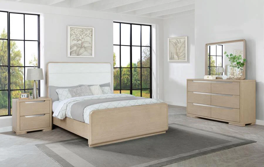 Ladera Light Elm 4-piece Queen Bedroom Set