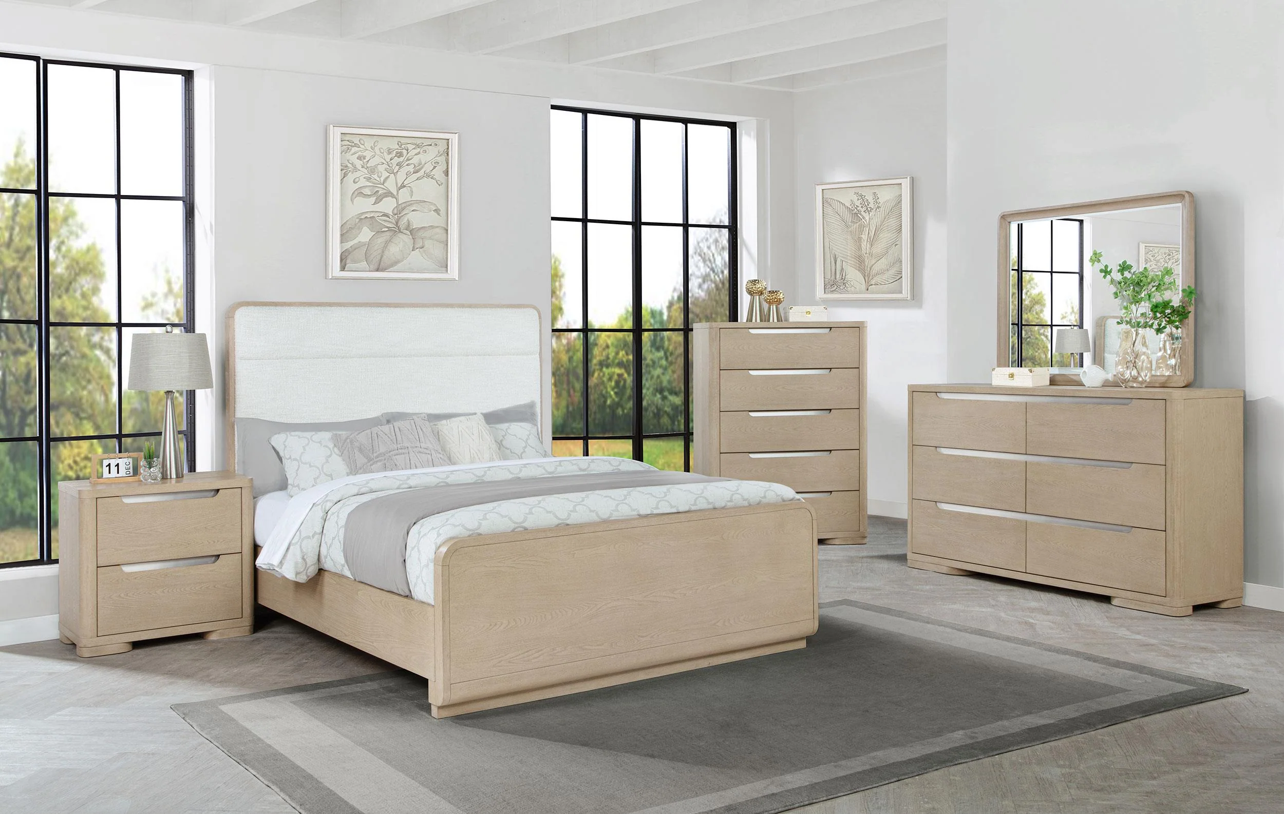 Ladera Light Elm Eastern King Panel Bed - Image 9
