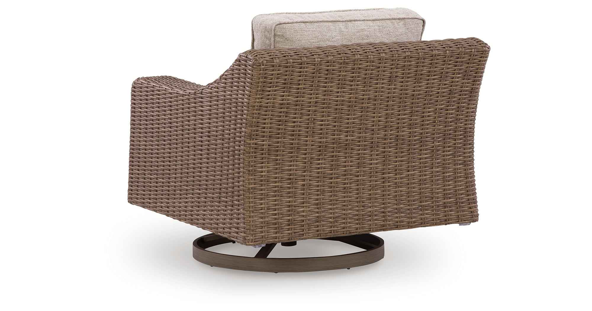 Laguna Heights Beige Swivel Lounge with Cushion - Image 9
