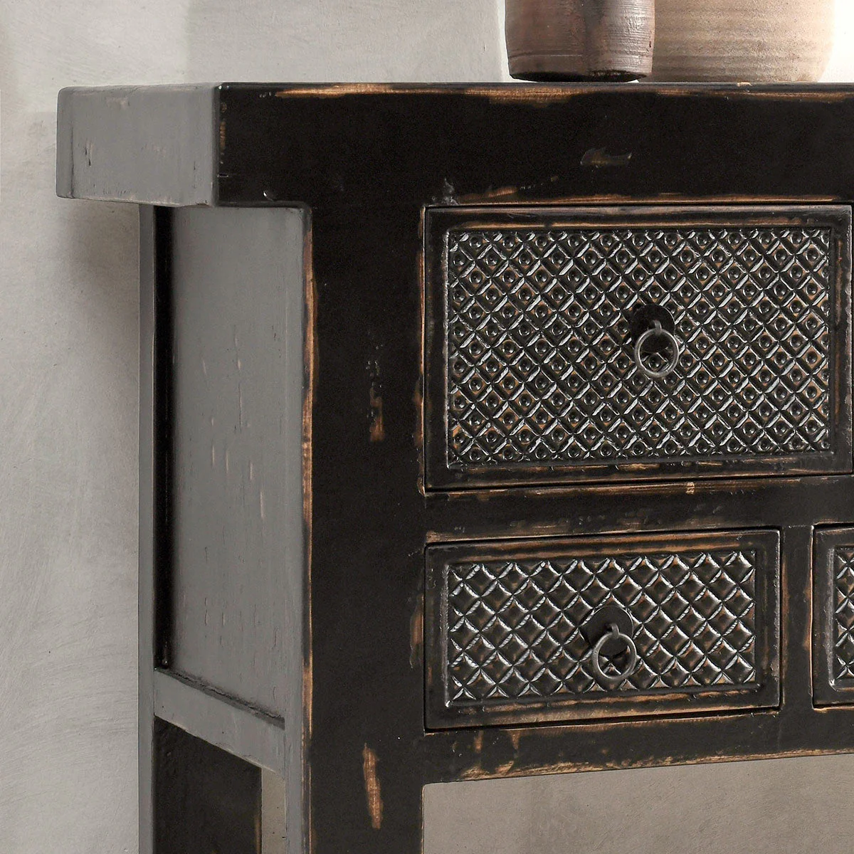 Lahey 11 Drawer Console Table - Antique Black - Image 10