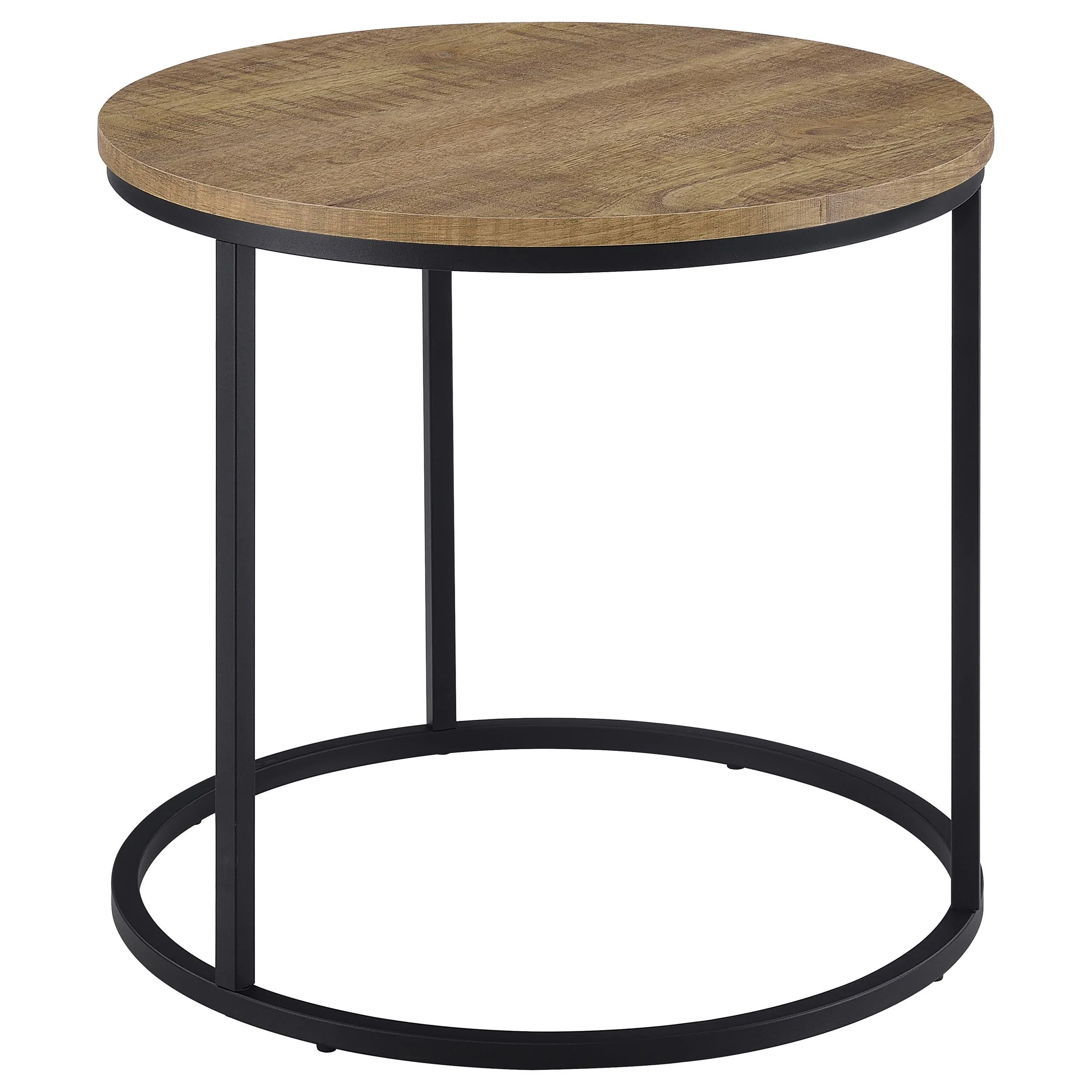Lainey Mango Round Occasional Side End Table - Image 2