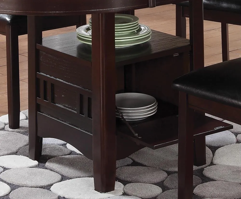 Lavon Espresso Dining Table with Storage - Image 3