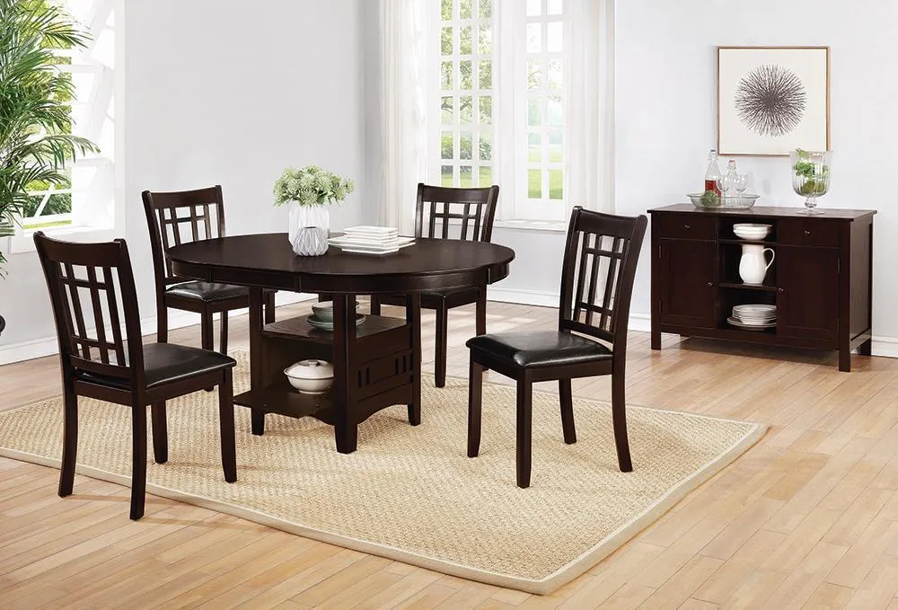 Lavon Espresso Dining Table with Storage - Image 5