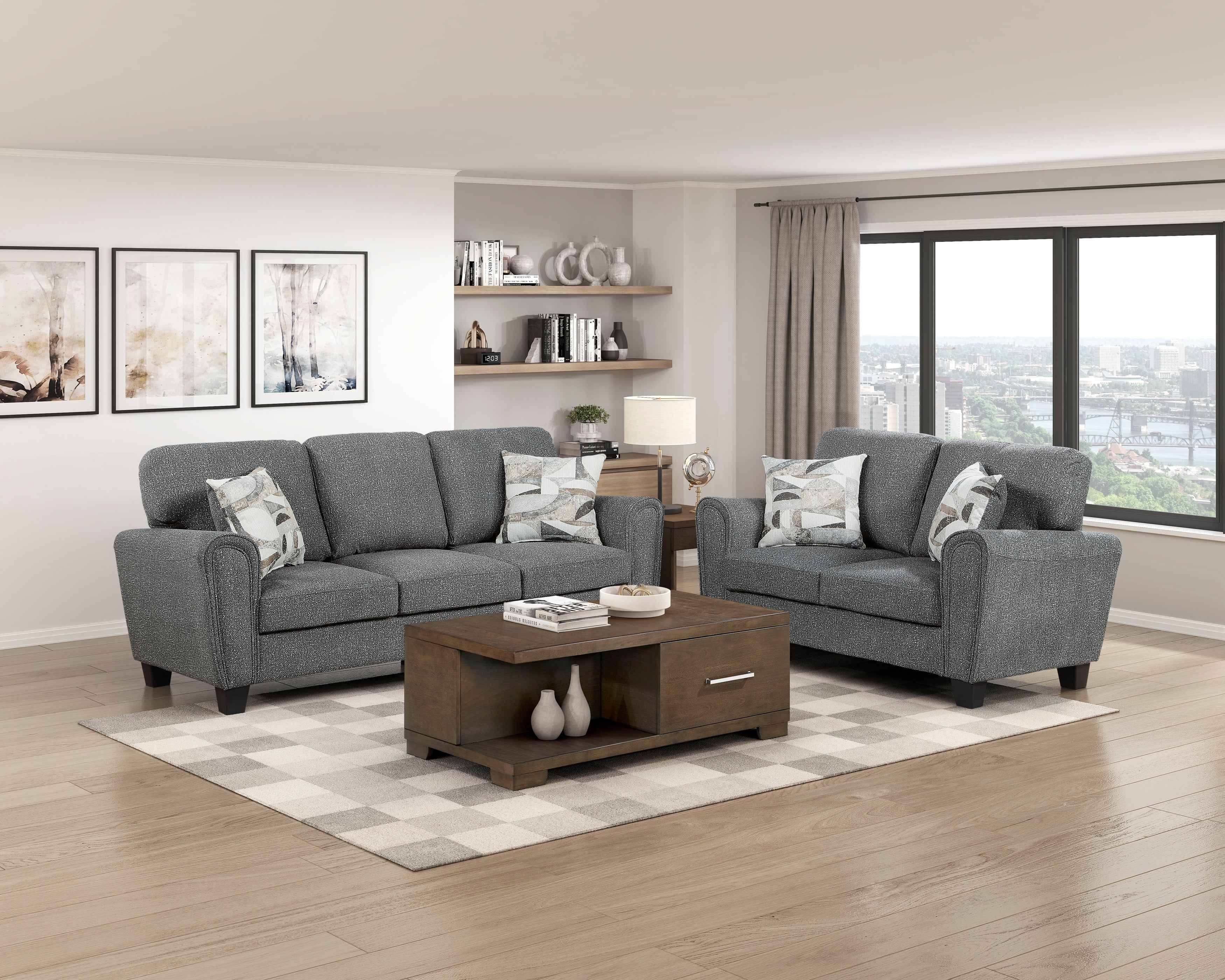 Lemond Dark Gray Living Room Set - Image 15