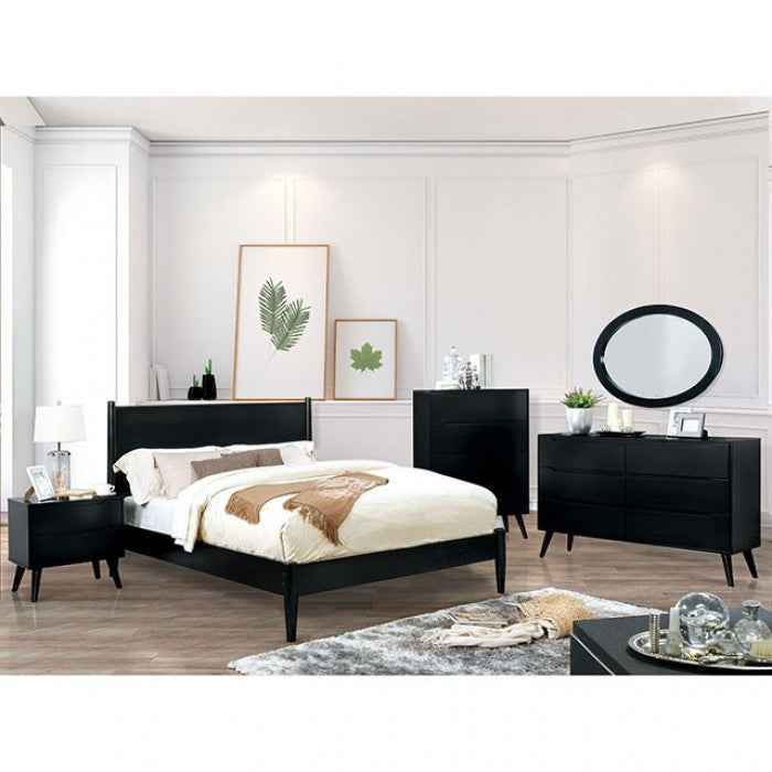 Lennart Black 4-Piece Full Bedroom Set