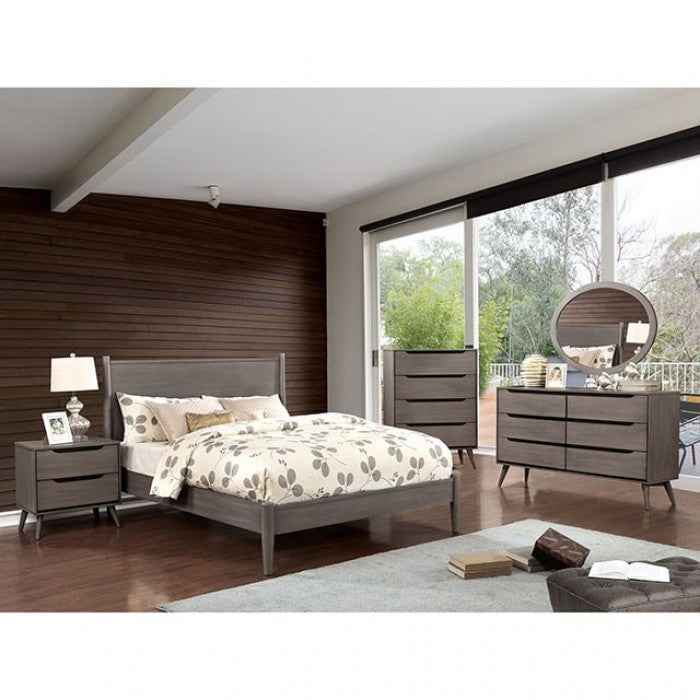 Lennart Gray 4-Piece Full Bedroom Set
