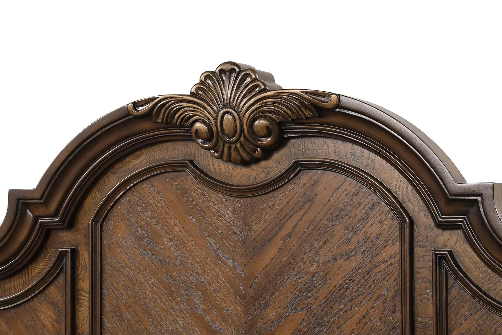 Leovanni Dark Brown Bombay Queen Bed - Image 4
