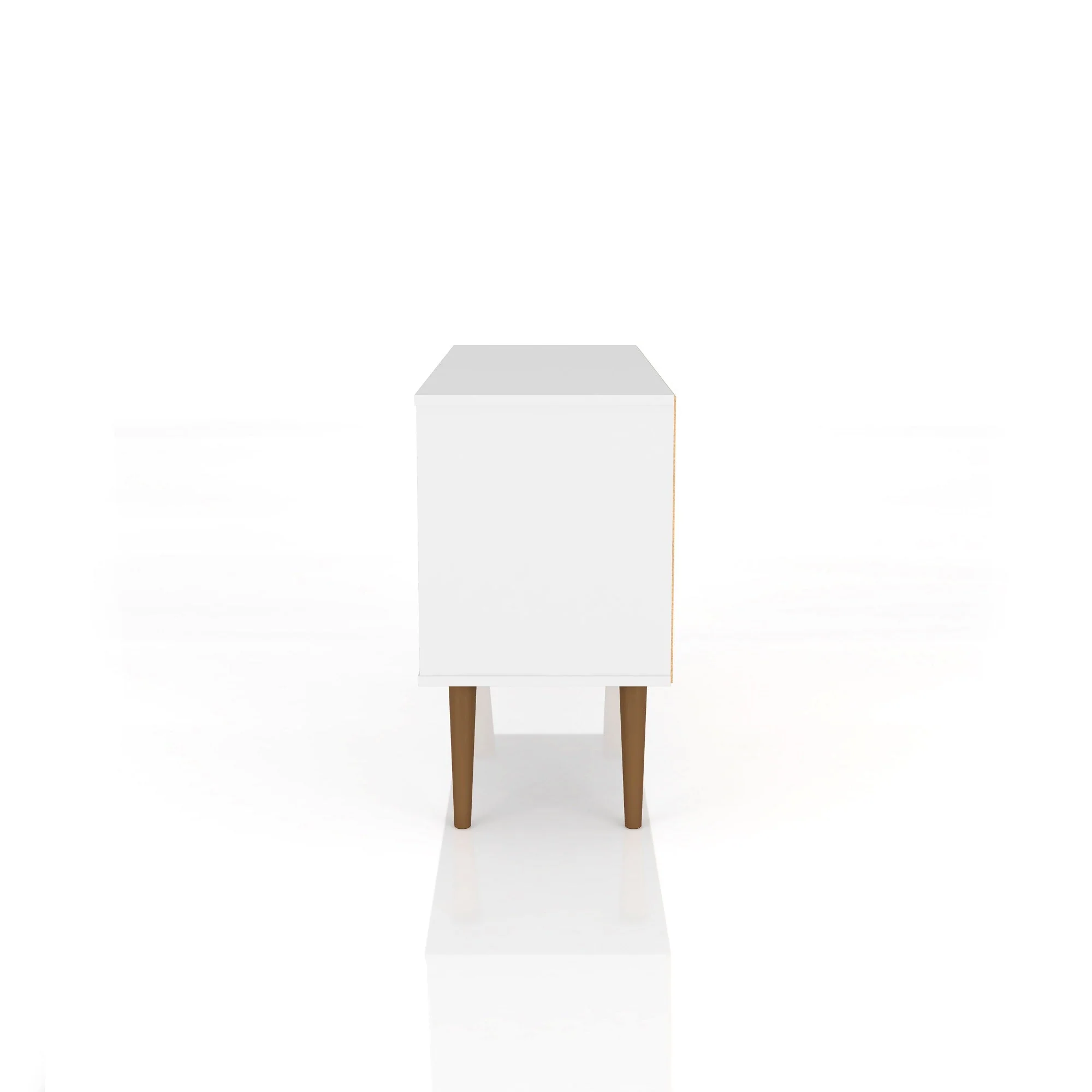 Liberty 42.52 TV Stand in White and Aqua Blue - Image 6