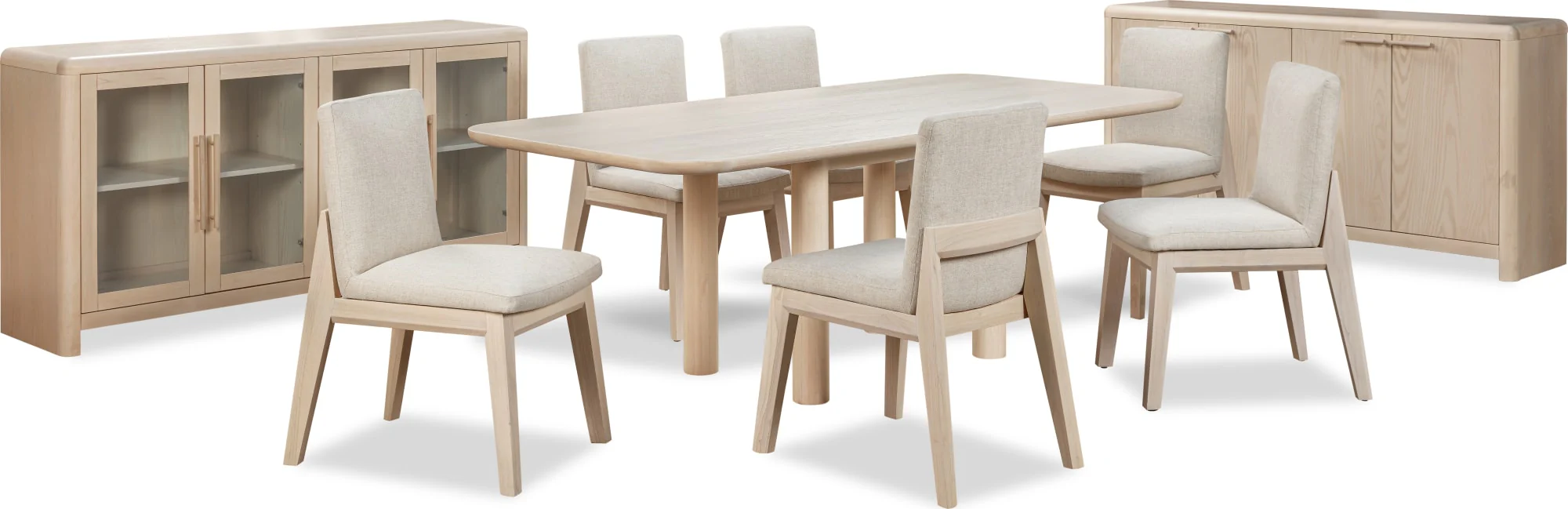 Liv White Sand/Natural Solid Wood Dining Chair (Set of 2) - Image 9