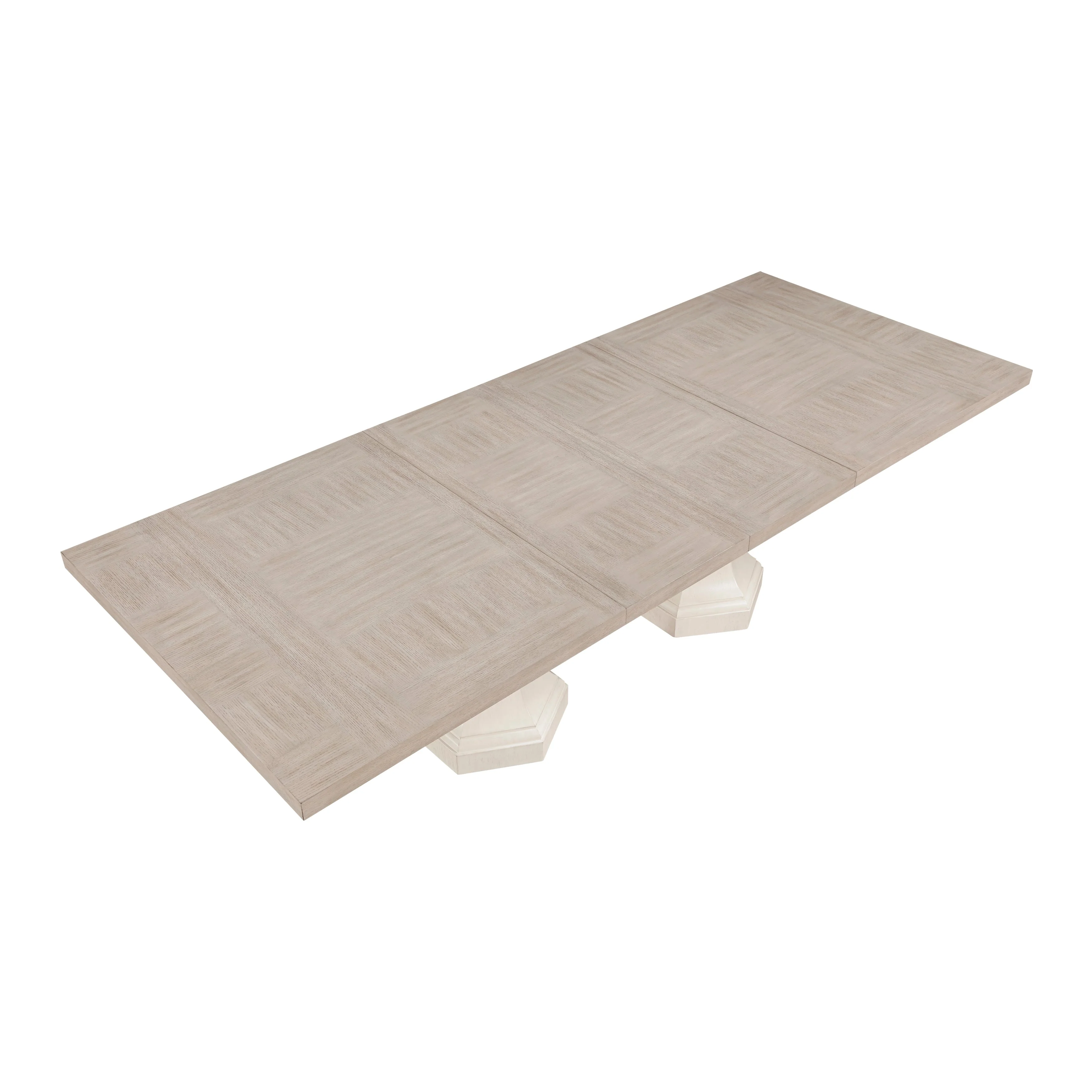 Lofton Light Gray/White Extendable Dining Table - Image 6