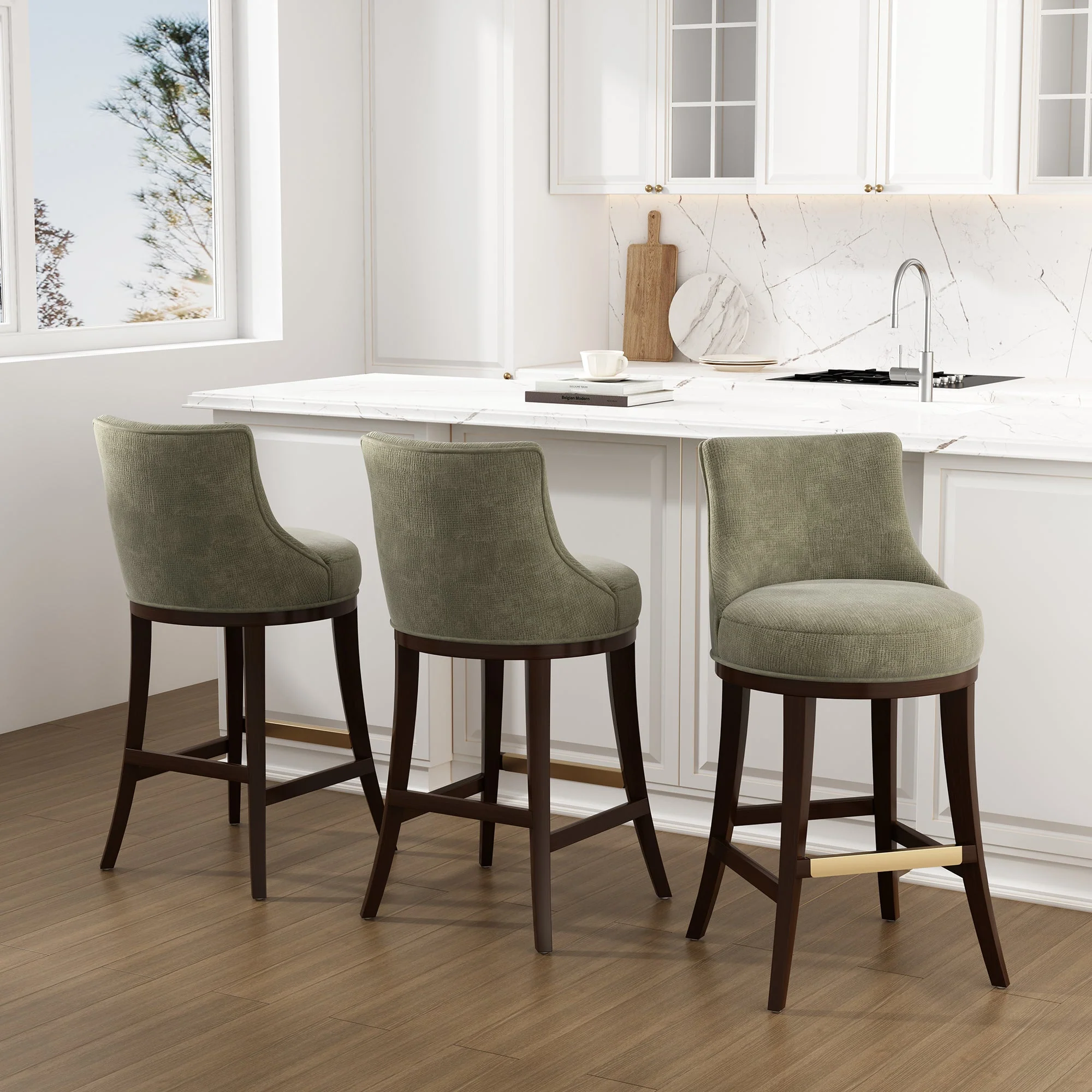 Lucia Barstool in Leaf Green - Image 11