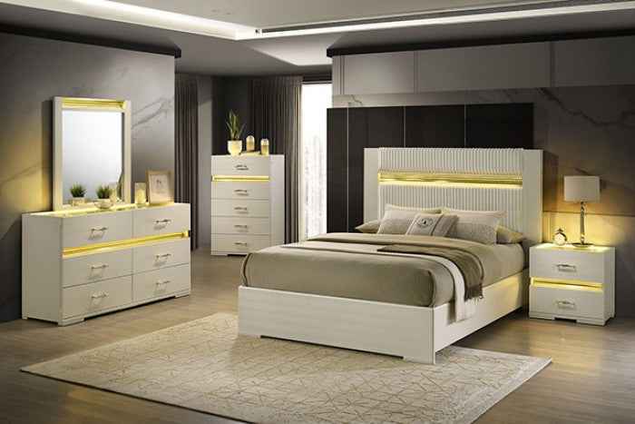 Lucida Beige 4-Piece Queen Bedroom Set