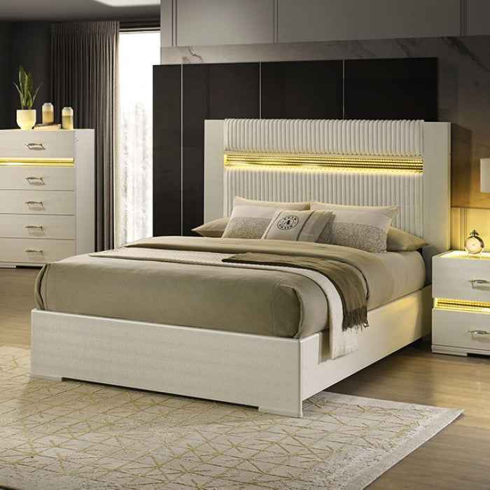 Lucida Beige 4-Piece Queen Bedroom Set - Image 2