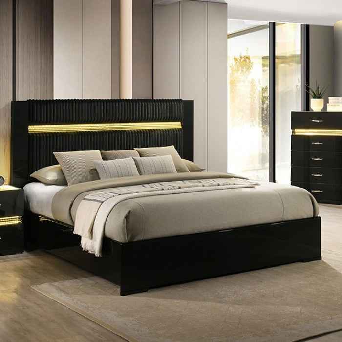 Lucida Black 5-Piece Queen Bedroom Set (N2) - Image 2
