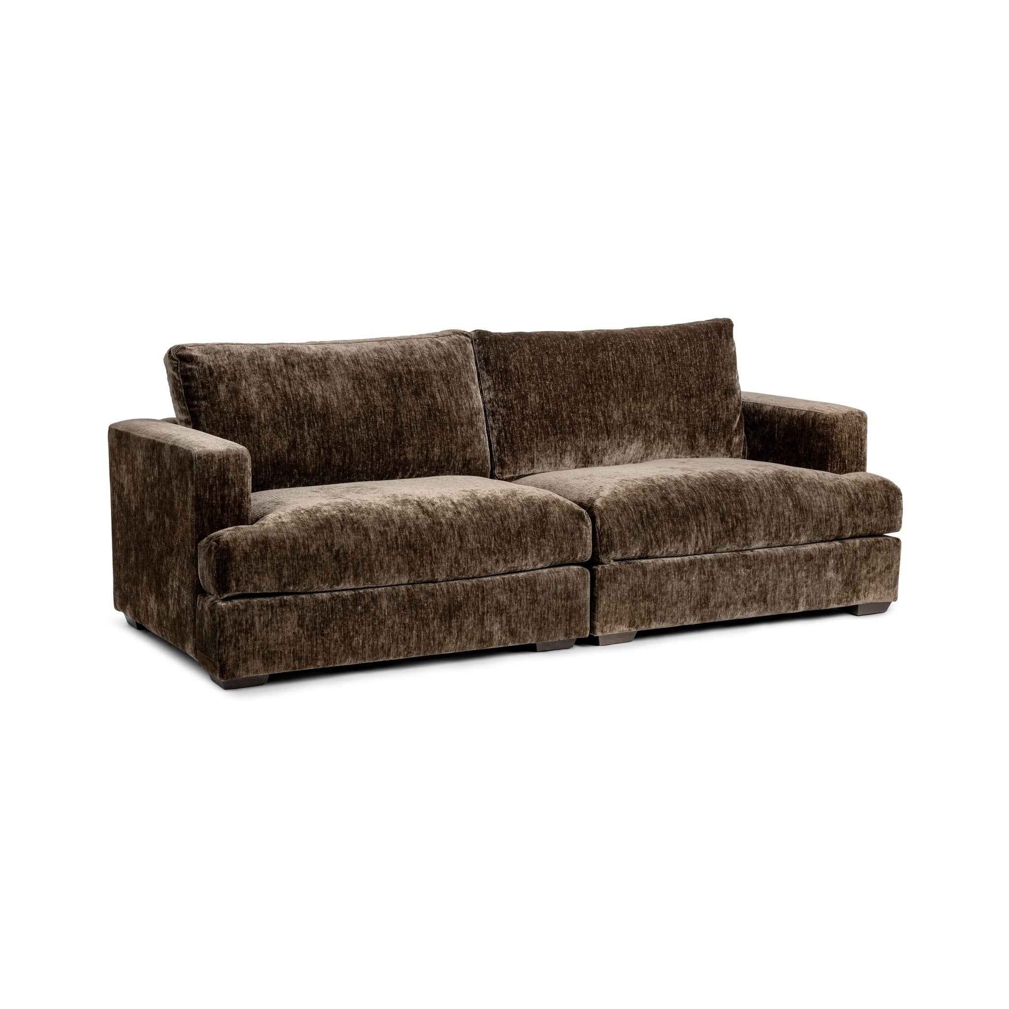 Ludwig 2pc Sofa - Mossed Brown - Image 2