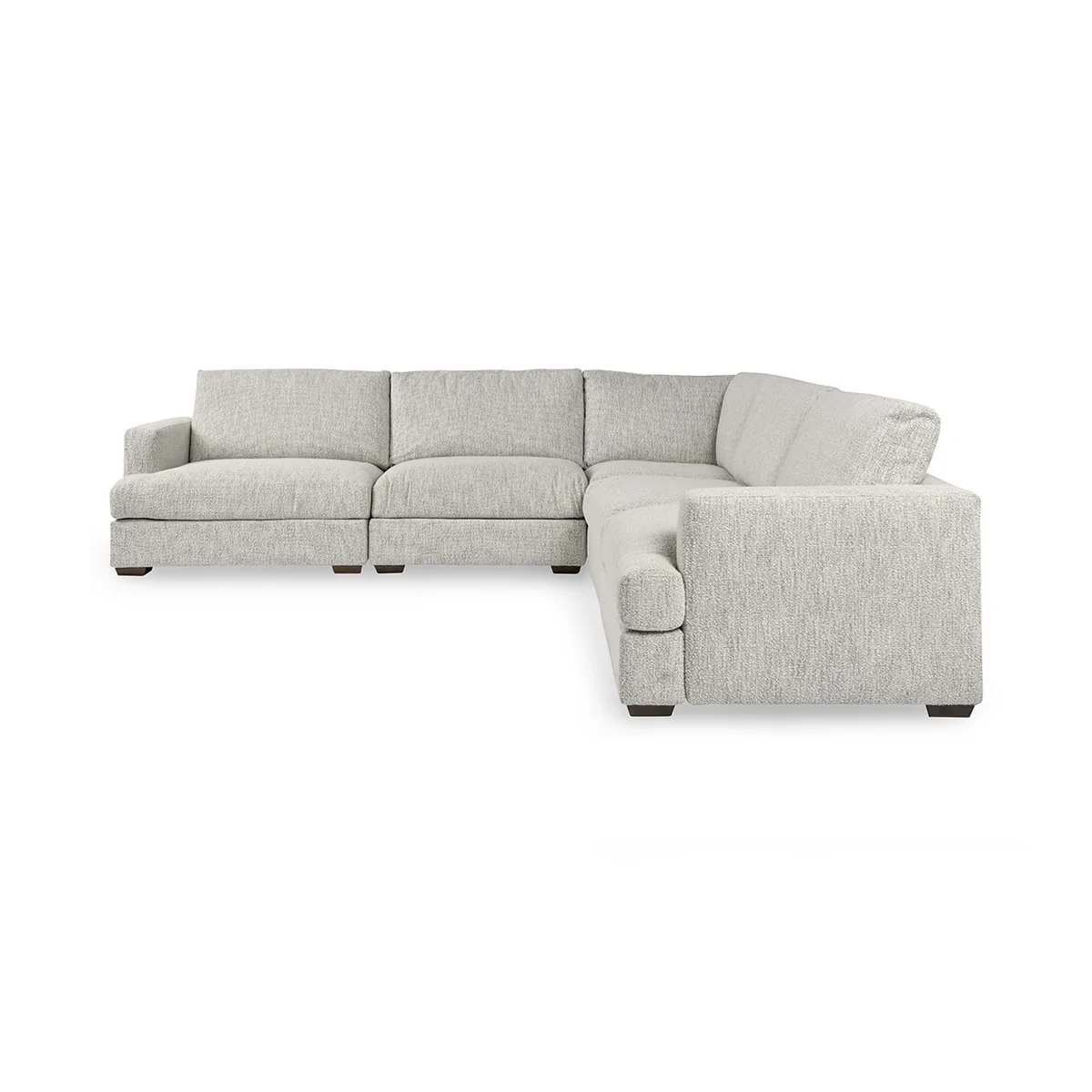 Ludwig 5 Piece Sectional - Ivory - Image 3