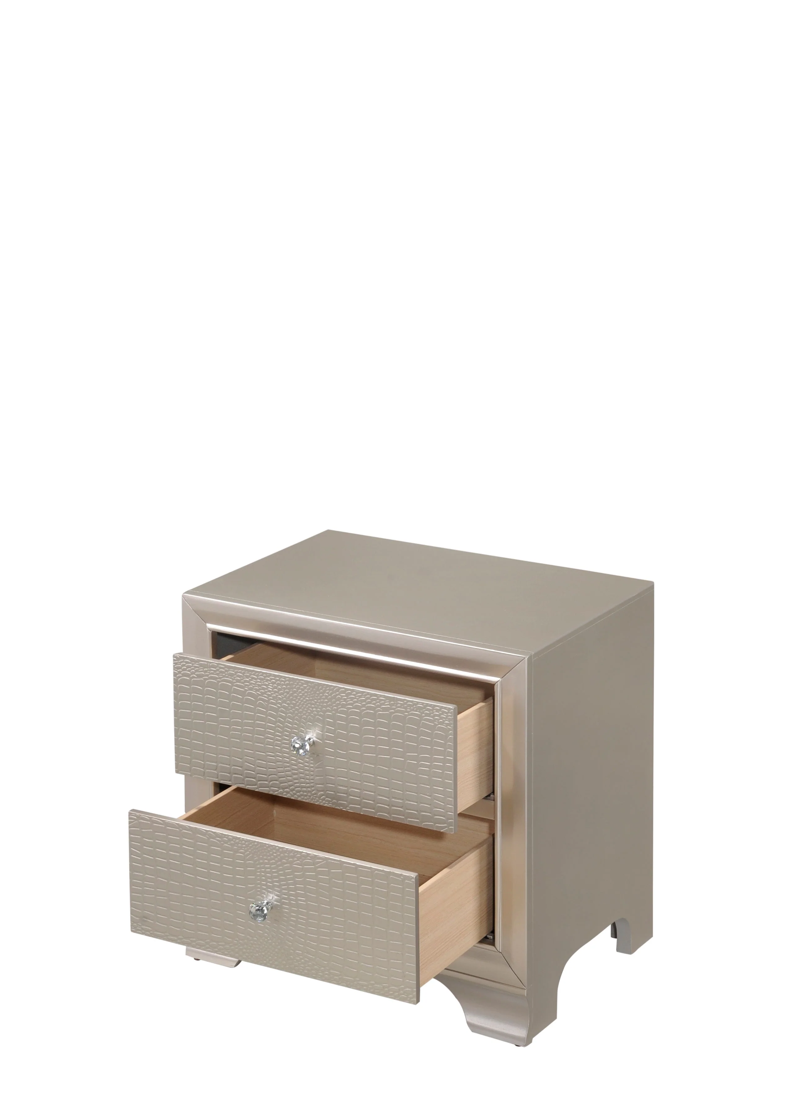 Lyssa Champagne LED Upholstered Panel Youth Bedroom Set - Image 19