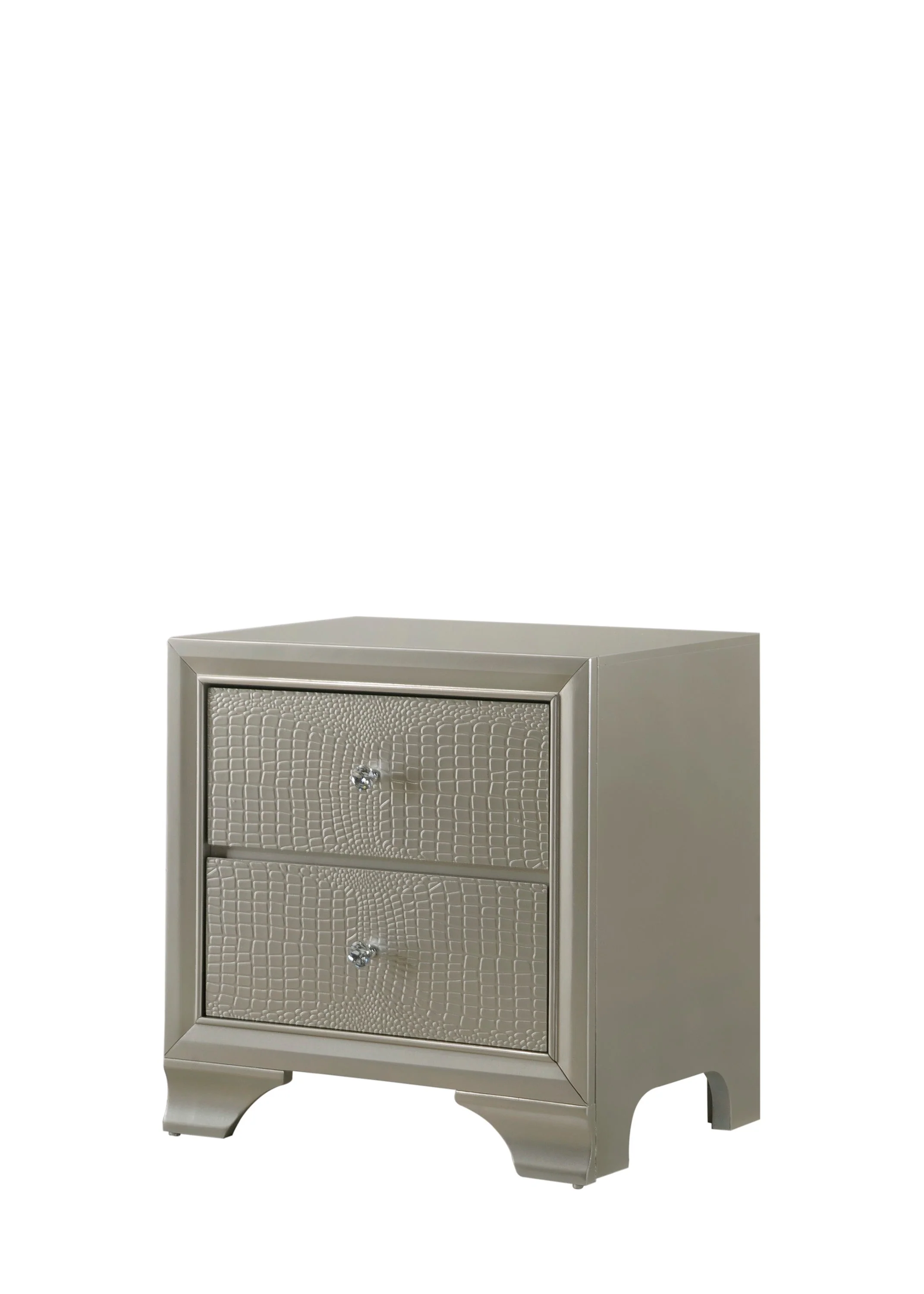Lyssa Champagne LED Upholstered Panel Youth Bedroom Set - Image 5