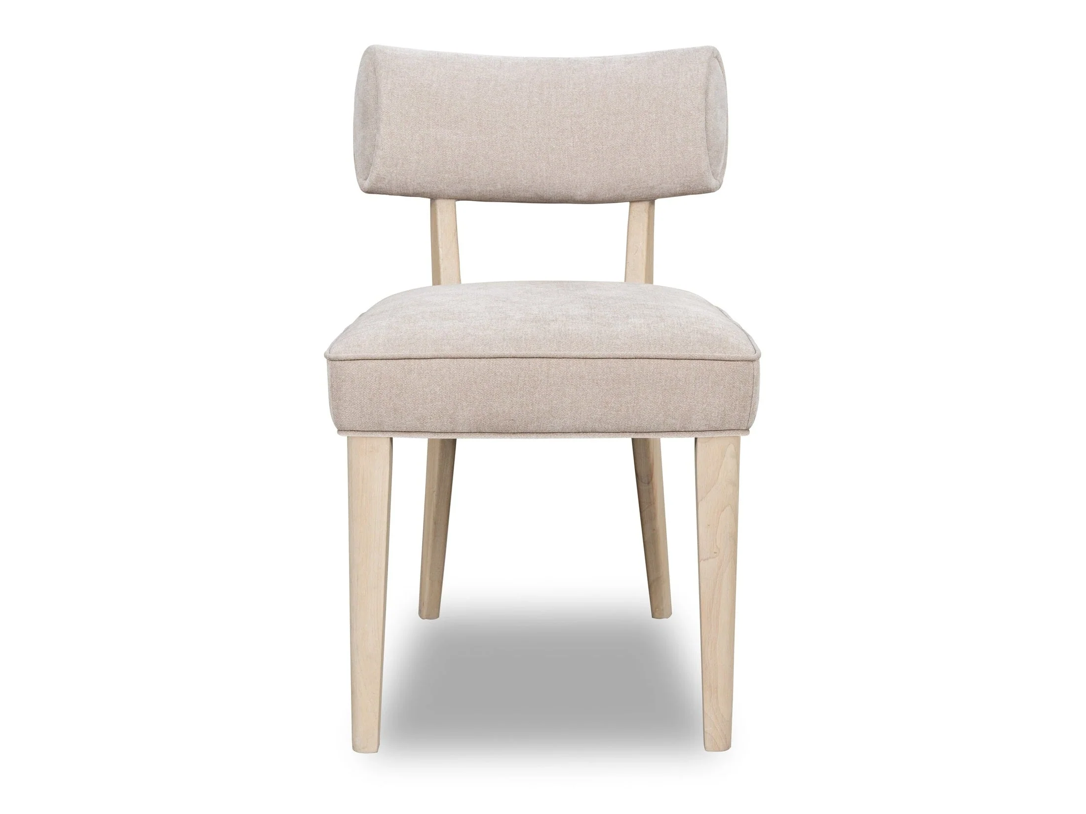 Magnolia Wood Frame Upholstered Dining Chair in Brown Sugar Chenille (Set of 2)