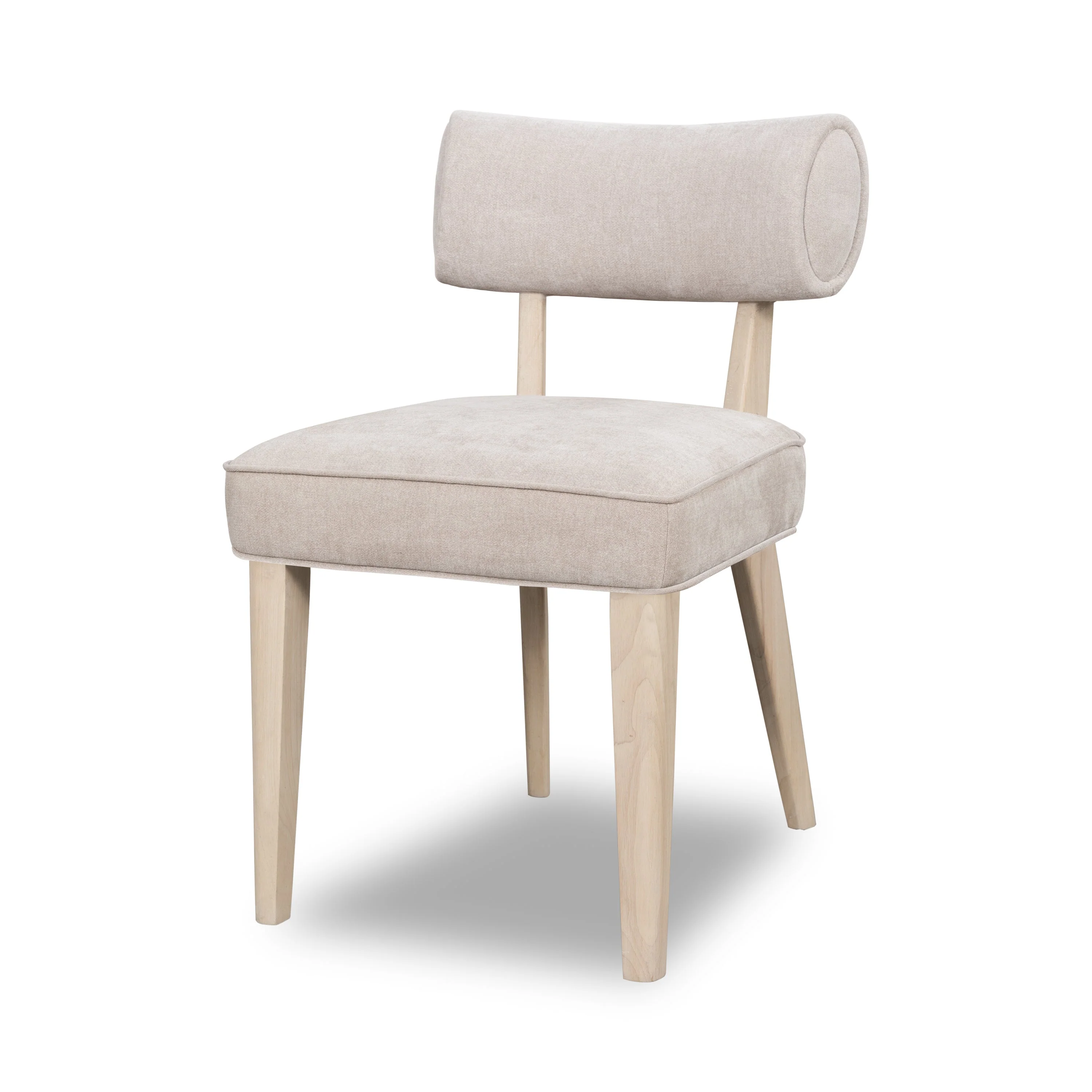 Magnolia Wood Frame Upholstered Dining Chair in Brown Sugar Chenille (Set of 2) - Image 2