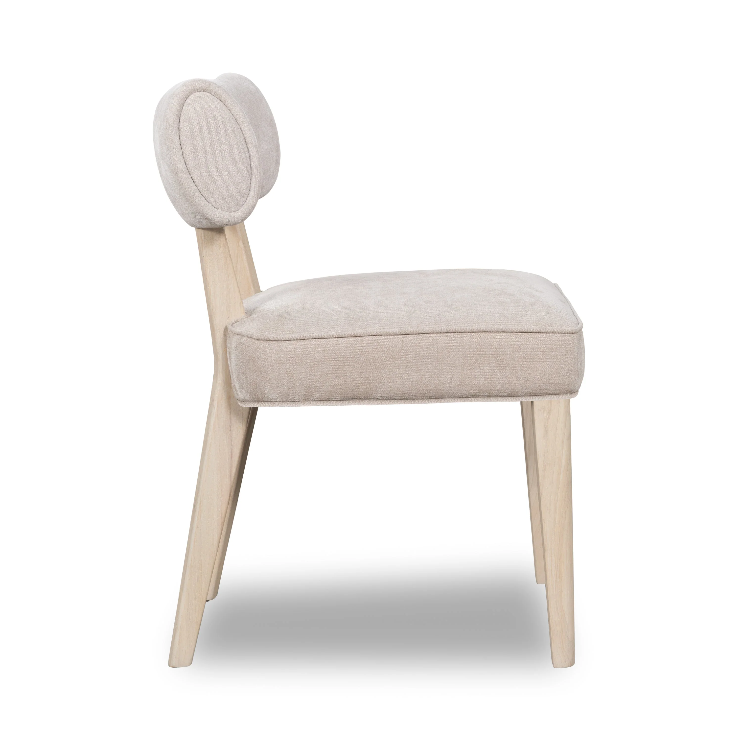 Magnolia Wood Frame Upholstered Dining Chair in Brown Sugar Chenille (Set of 2) - Image 7
