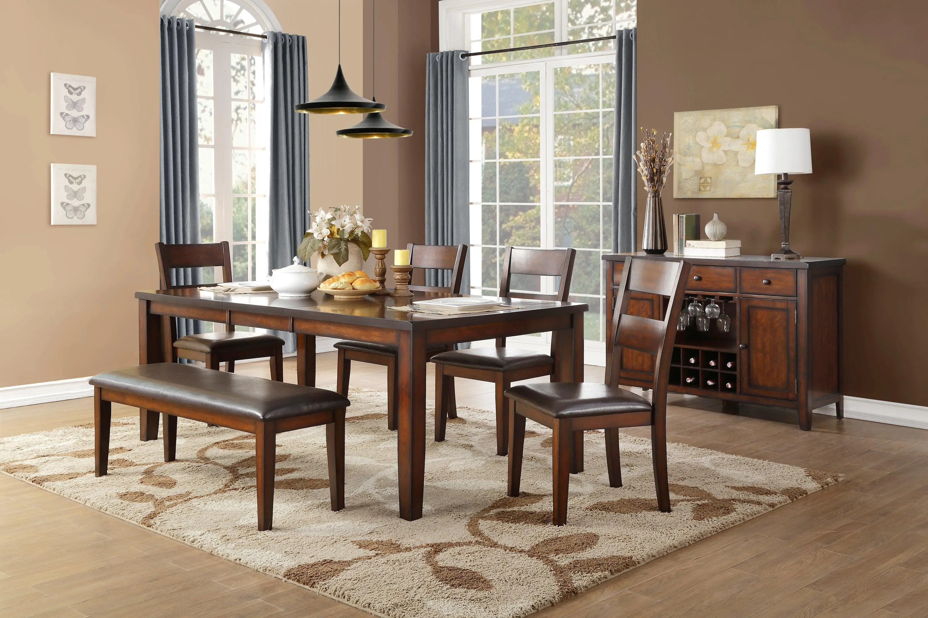 Mantello Cherry Extendable Dining Table - Image 2