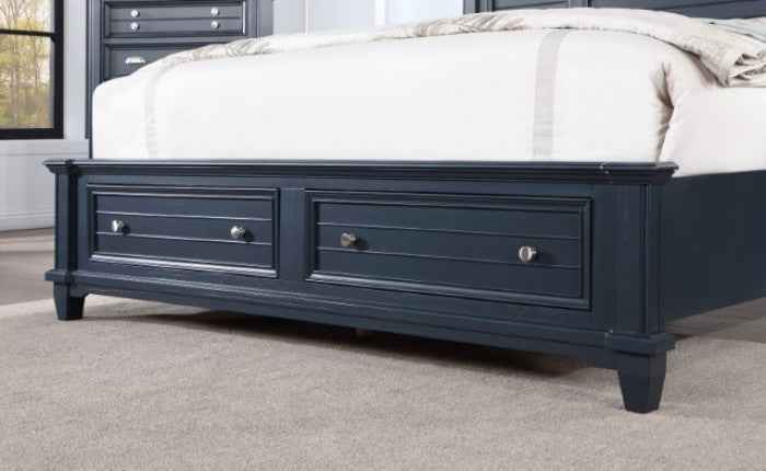 Manzanillo Slate Blue 4-Piece Queen Bedroom Set - Image 4