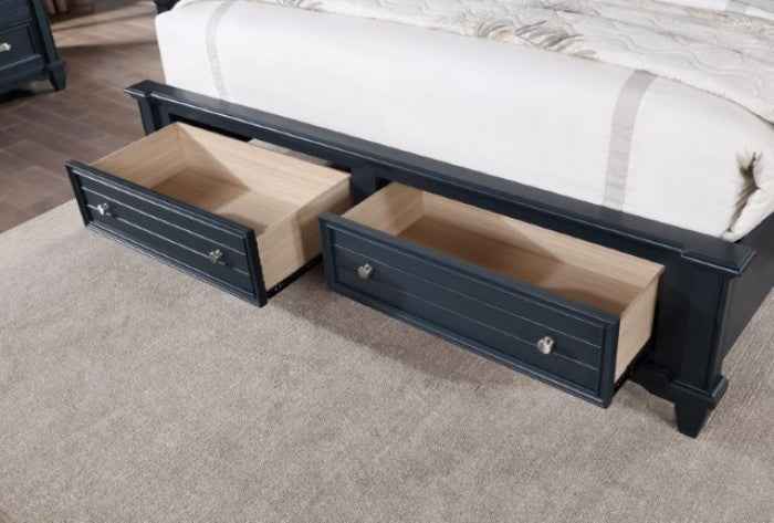Manzanillo Slate Blue 4-Piece Queen Bedroom Set - Image 5