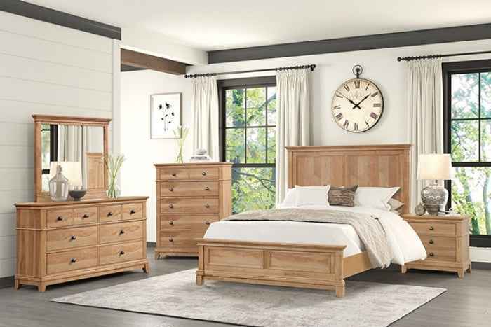 McHenry Natural Oak 4-Piece Queen Bedroom Set
