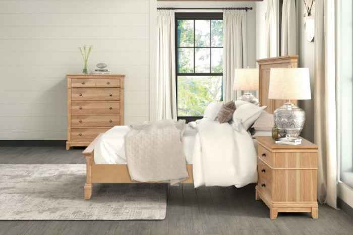 McHenry Natural Oak 4-Piece Queen Bedroom Set - Image 2