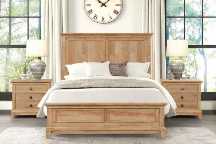 McHenry Natural Oak 4-Piece Queen Bedroom Set - Image 3