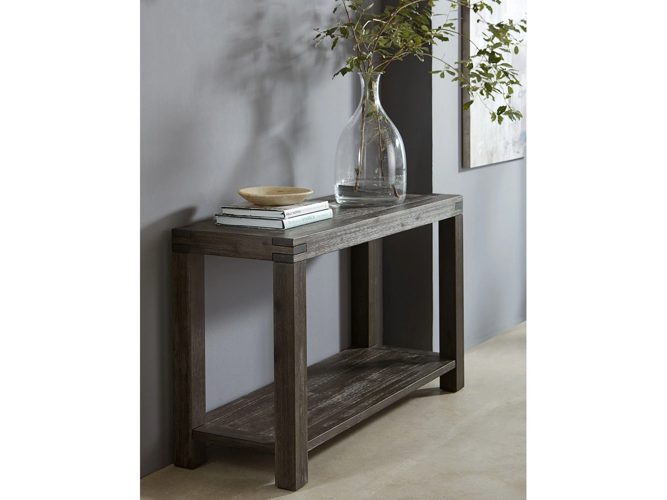 Meadow Solid Console Table in Graphite