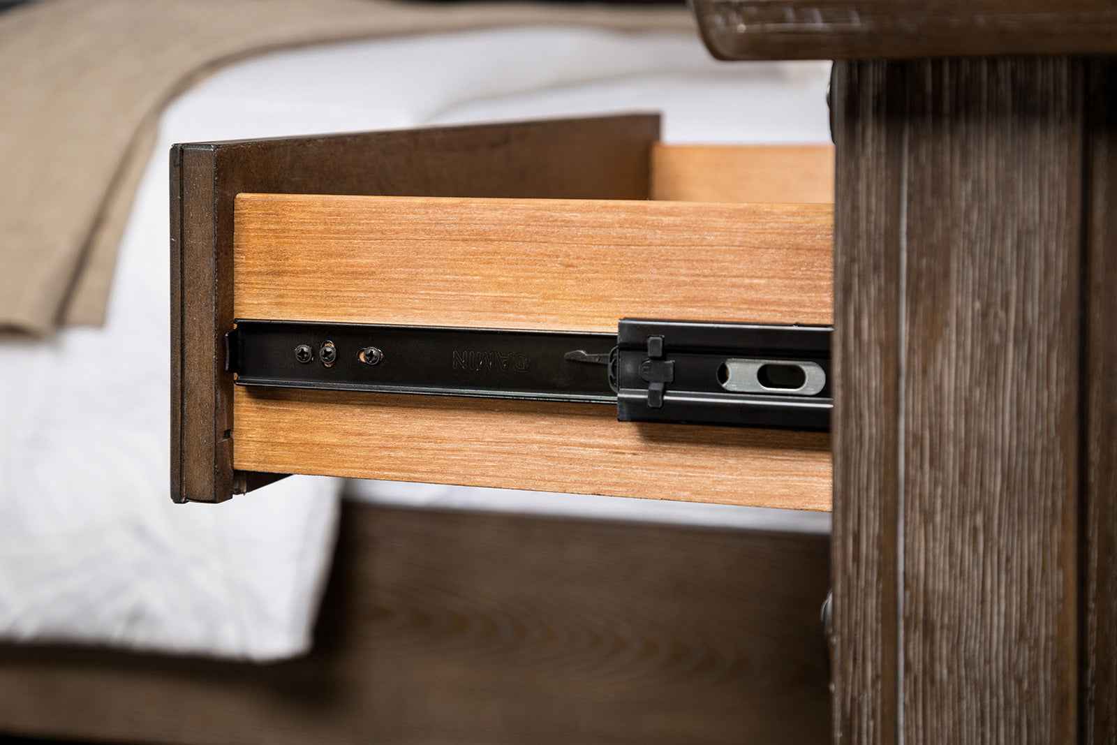 Merthyr Brown Nightstand - Image 2