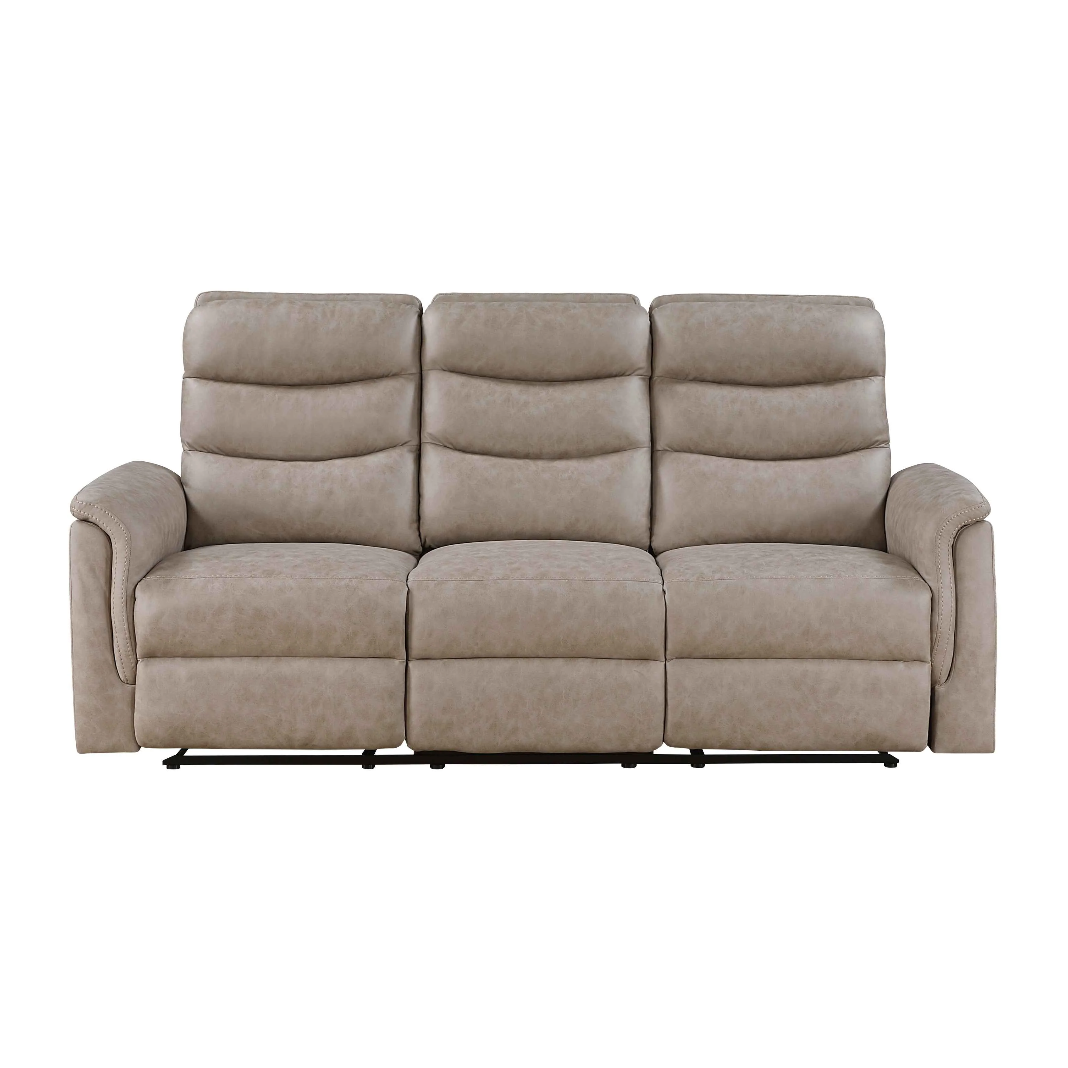 Metric Taupe 3-Piece Reclining Living Room Set - Image 2