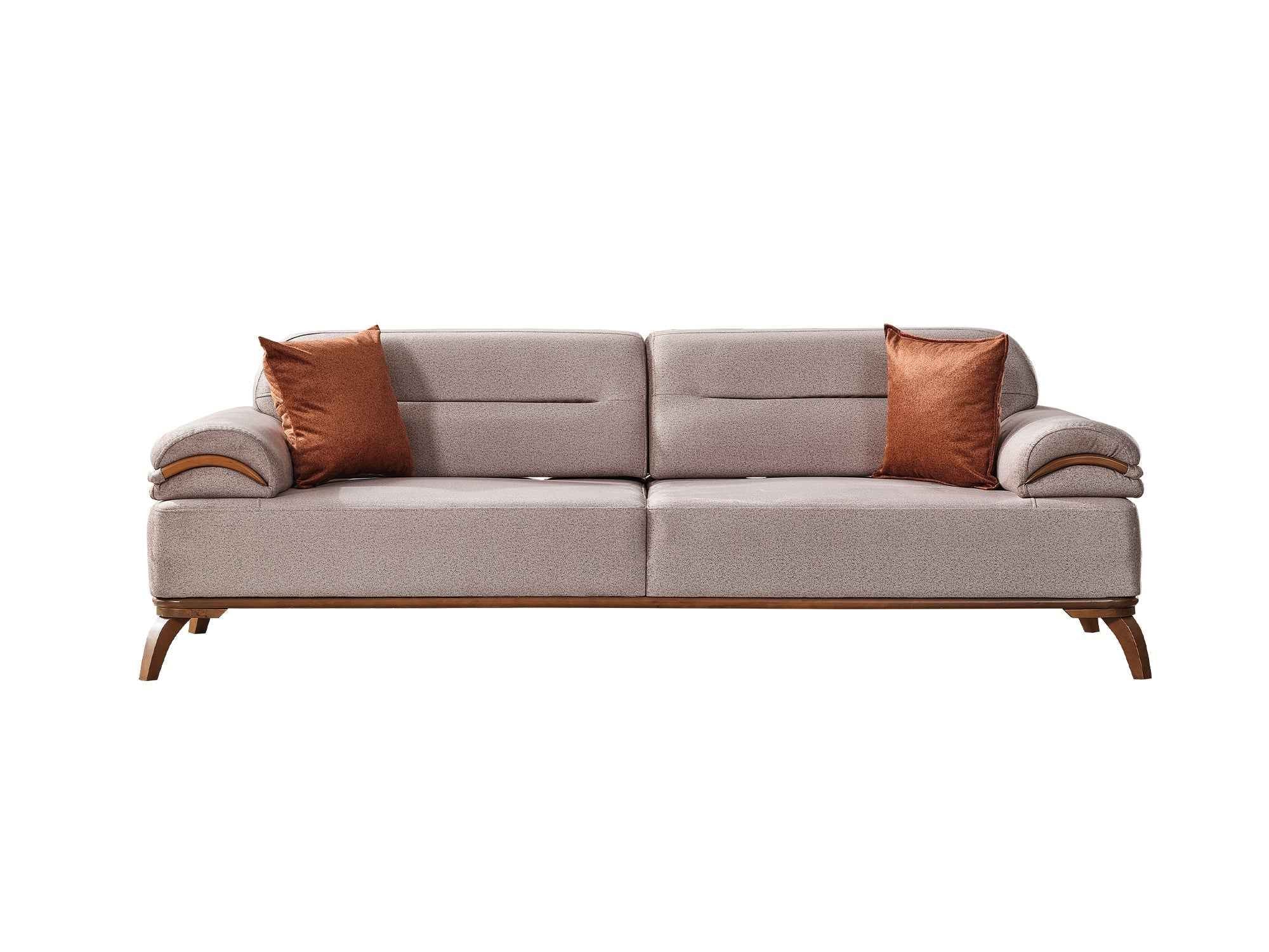 Mia Beige Convertible Sofa