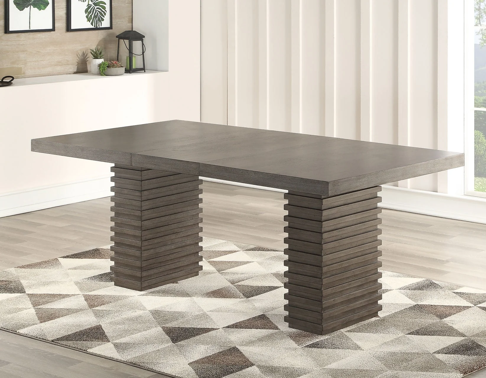 Mila Washed Gray Dining Room Set - Image 2