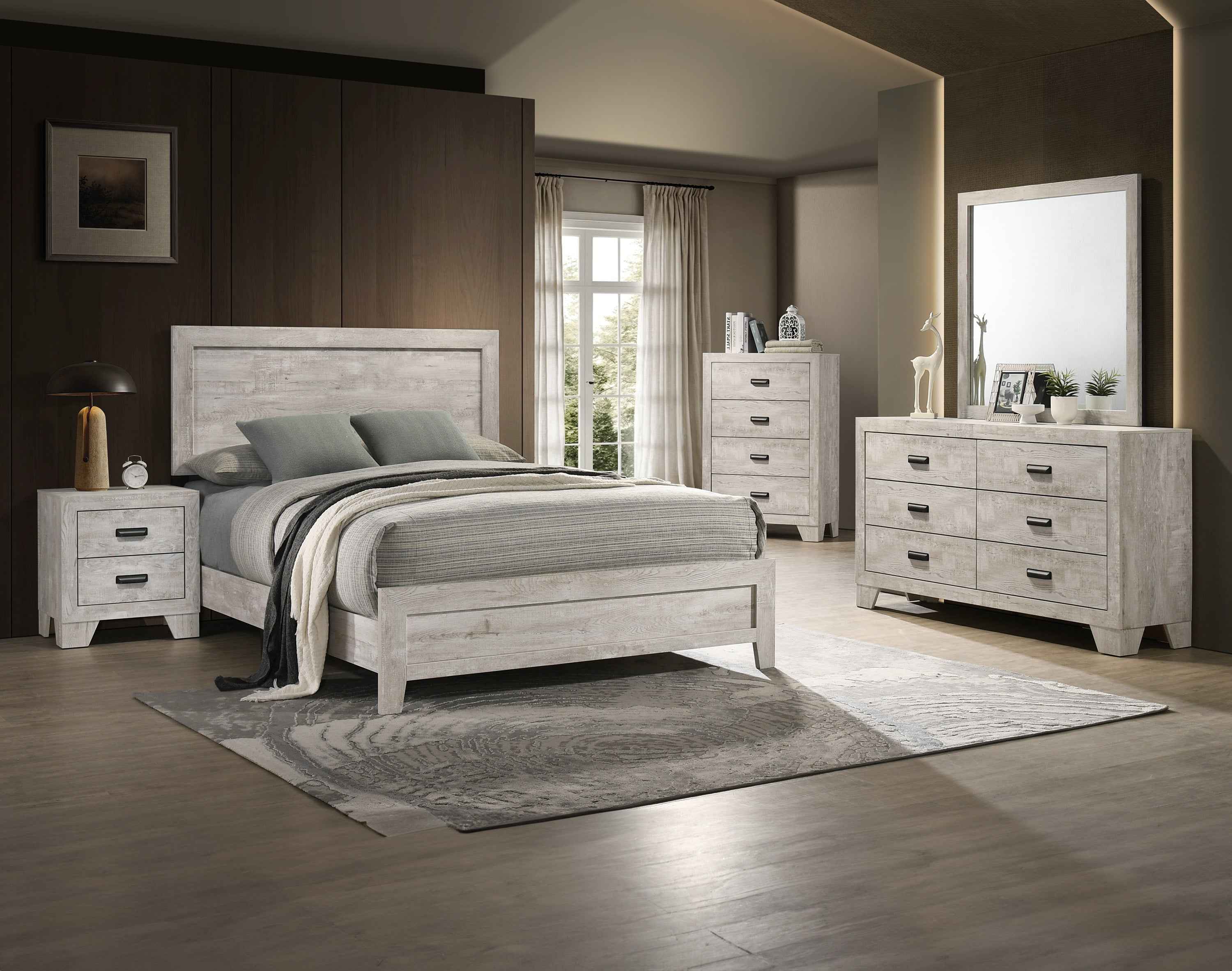 Millie White Panel Bedroom Set