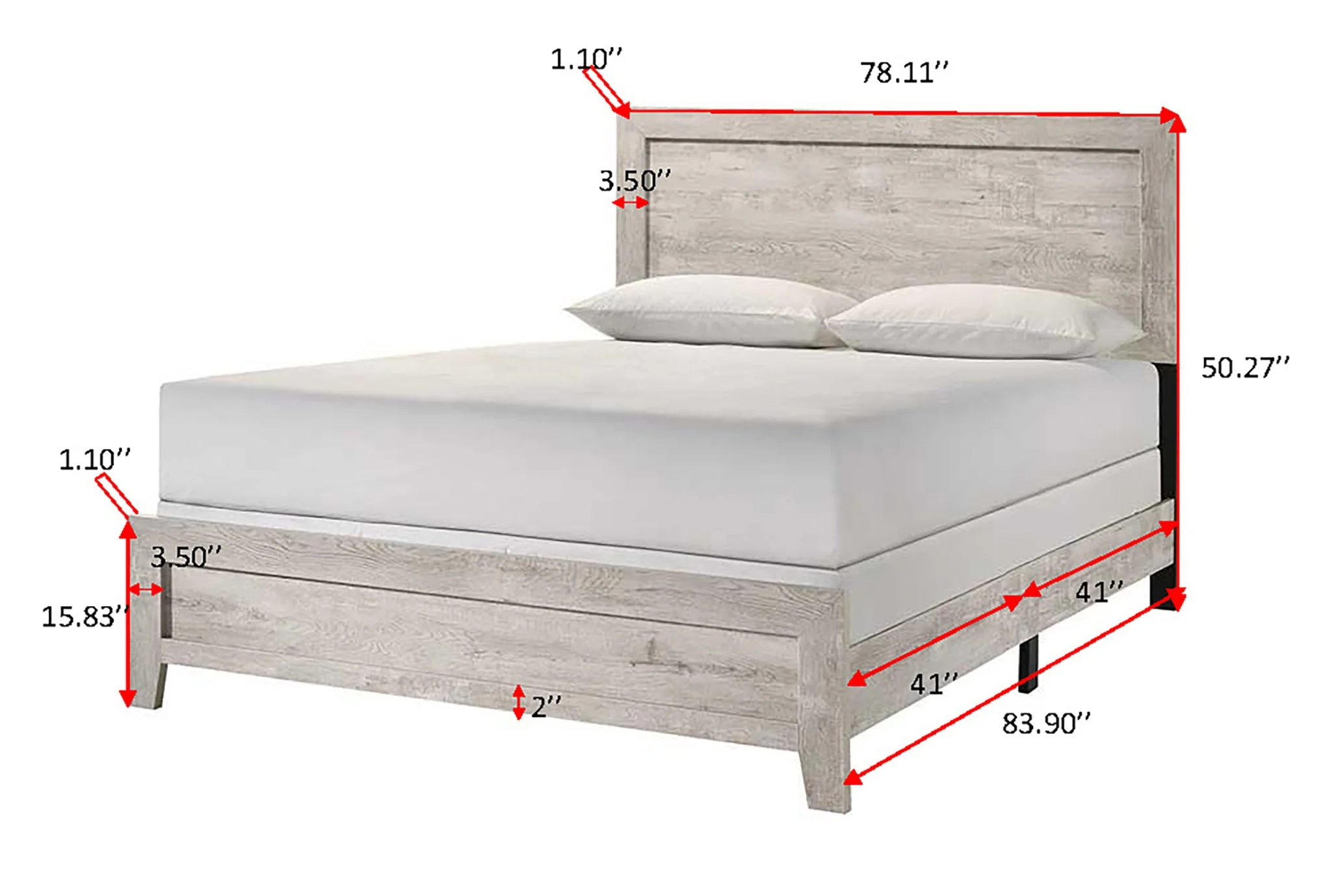 Millie White Panel Bedroom Set - Image 13