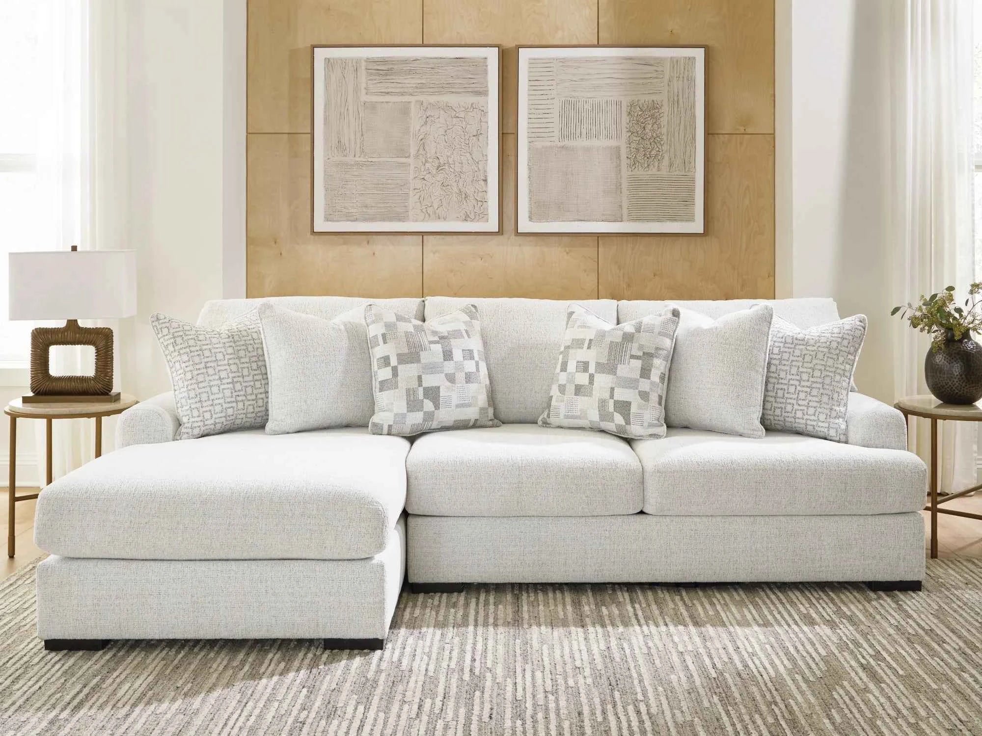 Misty-Lakes Chalk 2-Piece LAF Sectional