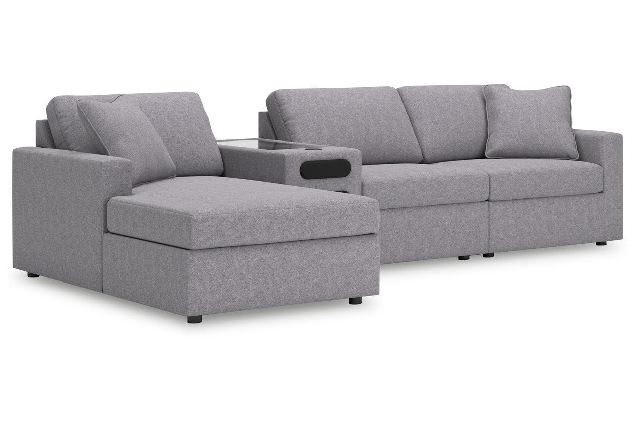 Modmax Granite 4-Piece Sectional with LAF Chaise