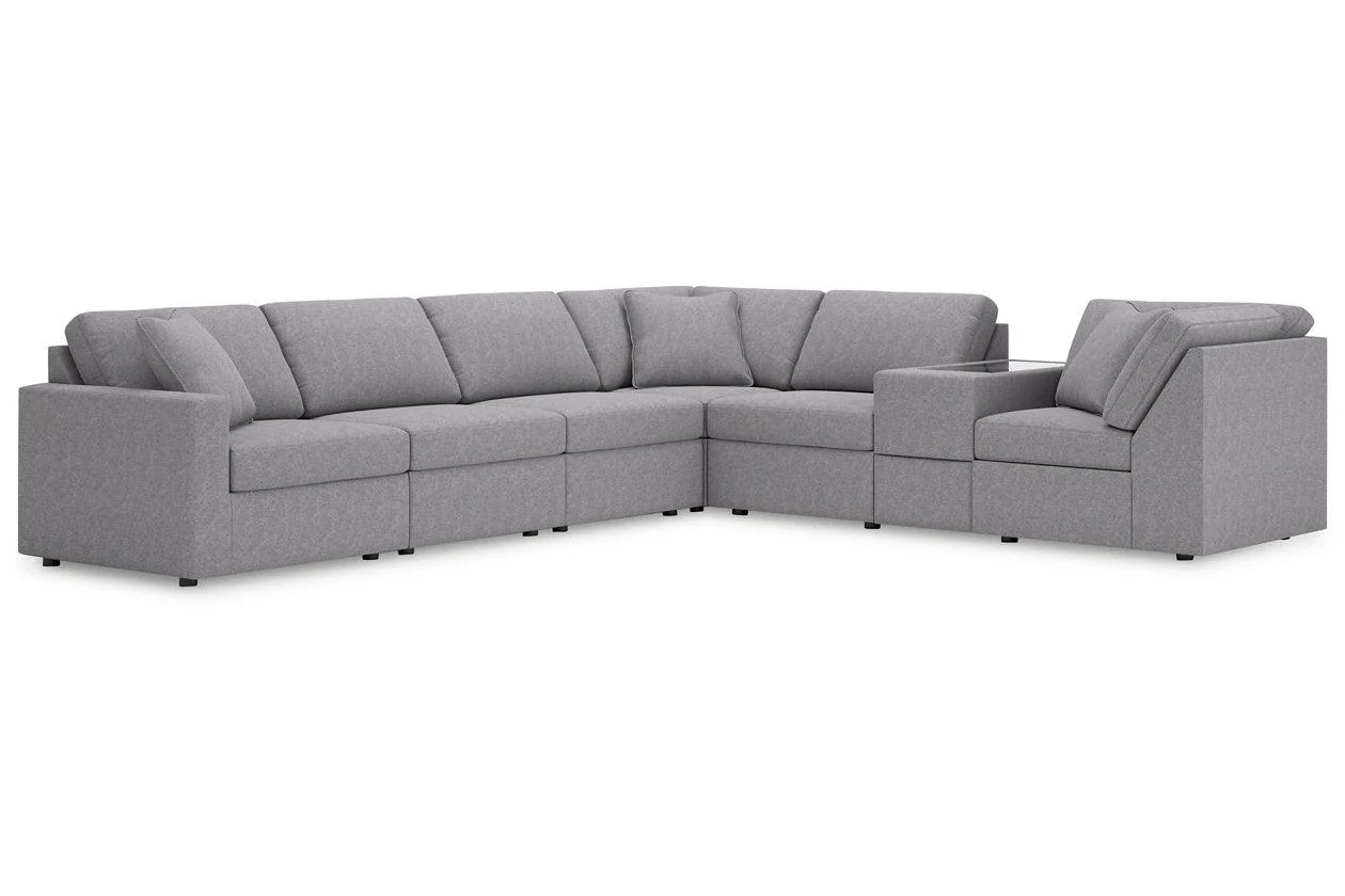 Modmax Granite 7-Piece Performance Fabric Sectional