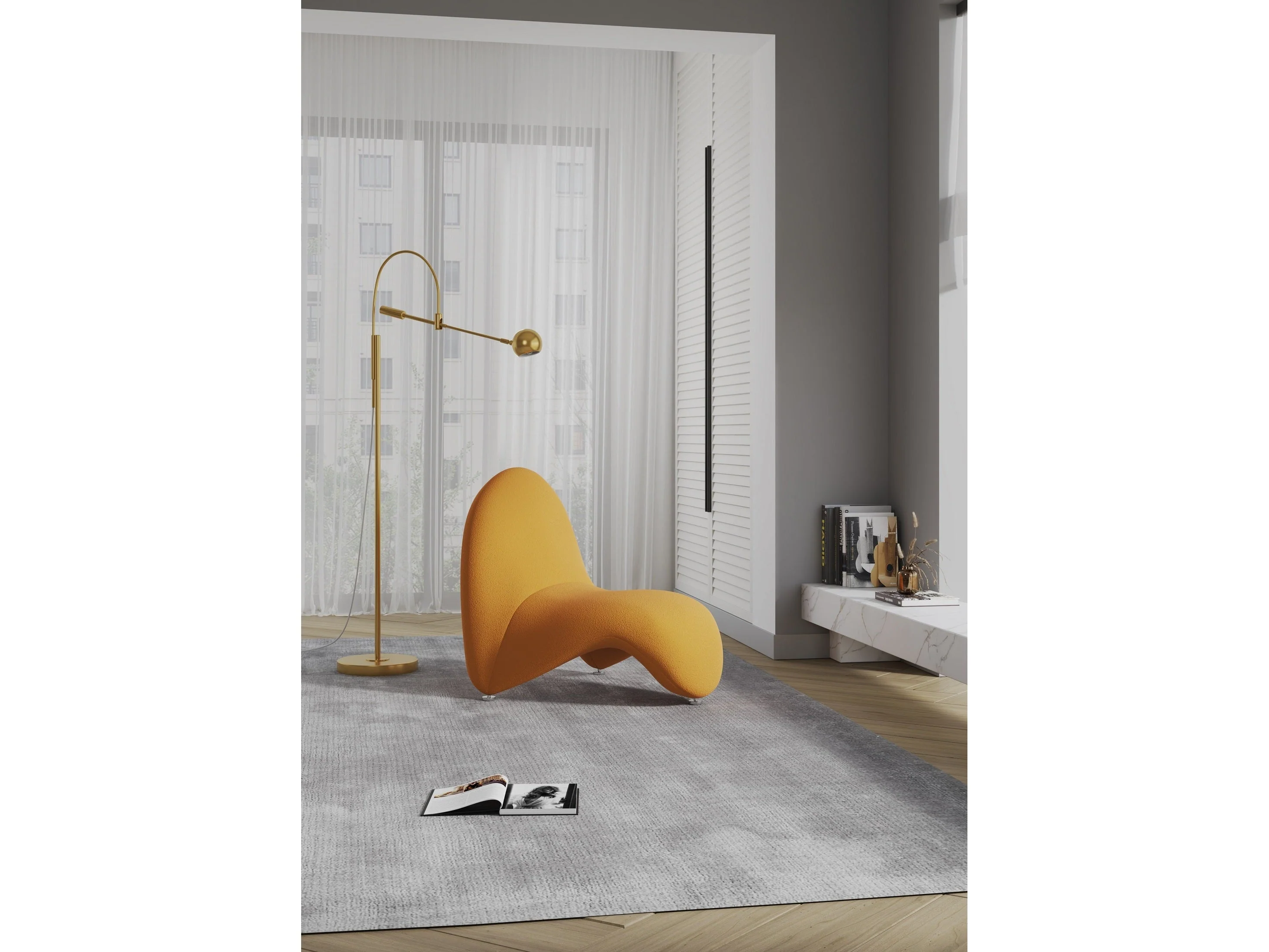 MoMa Accent Chair in Yellow (set of 2)