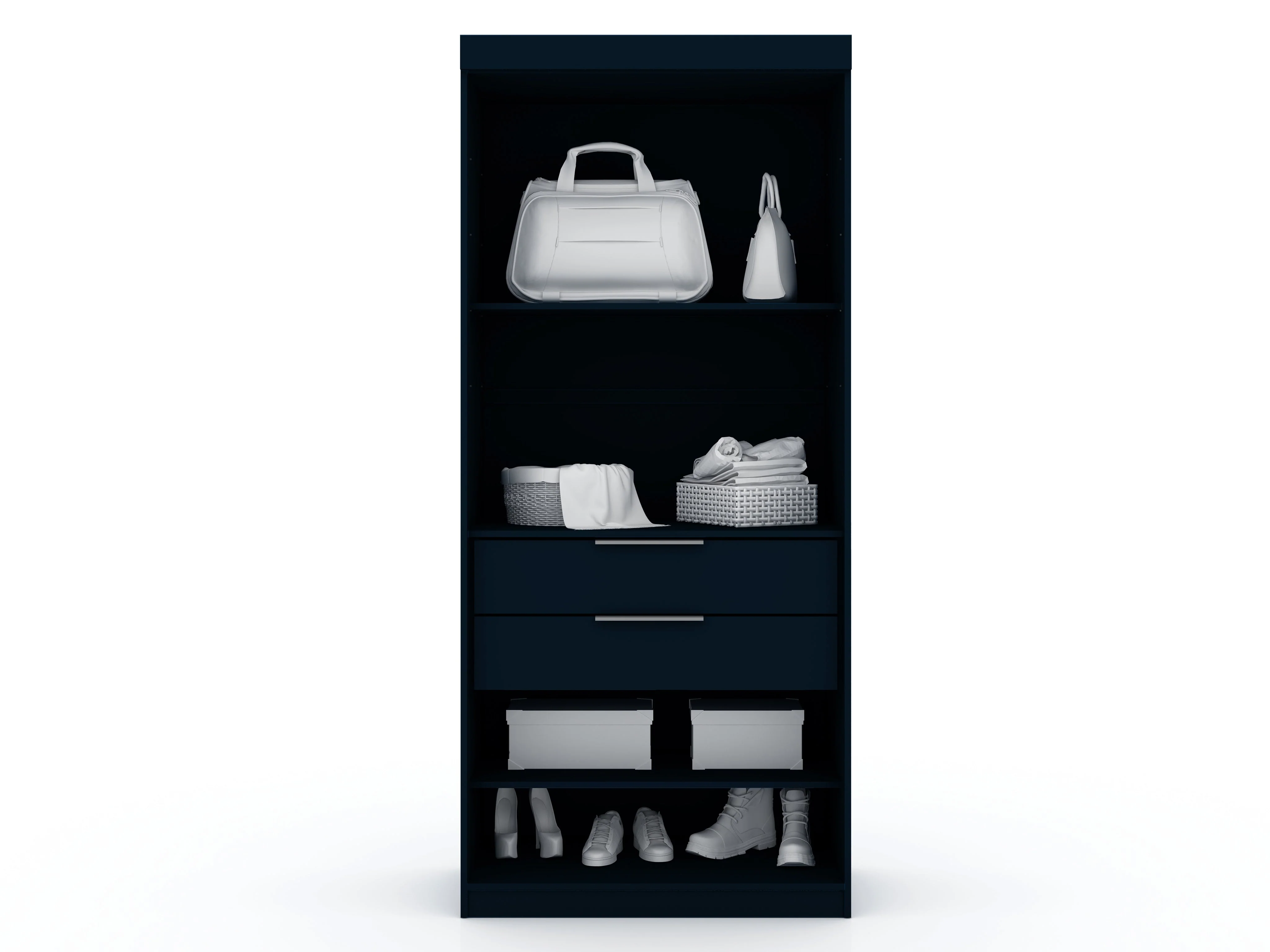 Mulberry 2.0 Wardrobe Closet in Tatiana Midnight Blue (set of 3) - Image 6