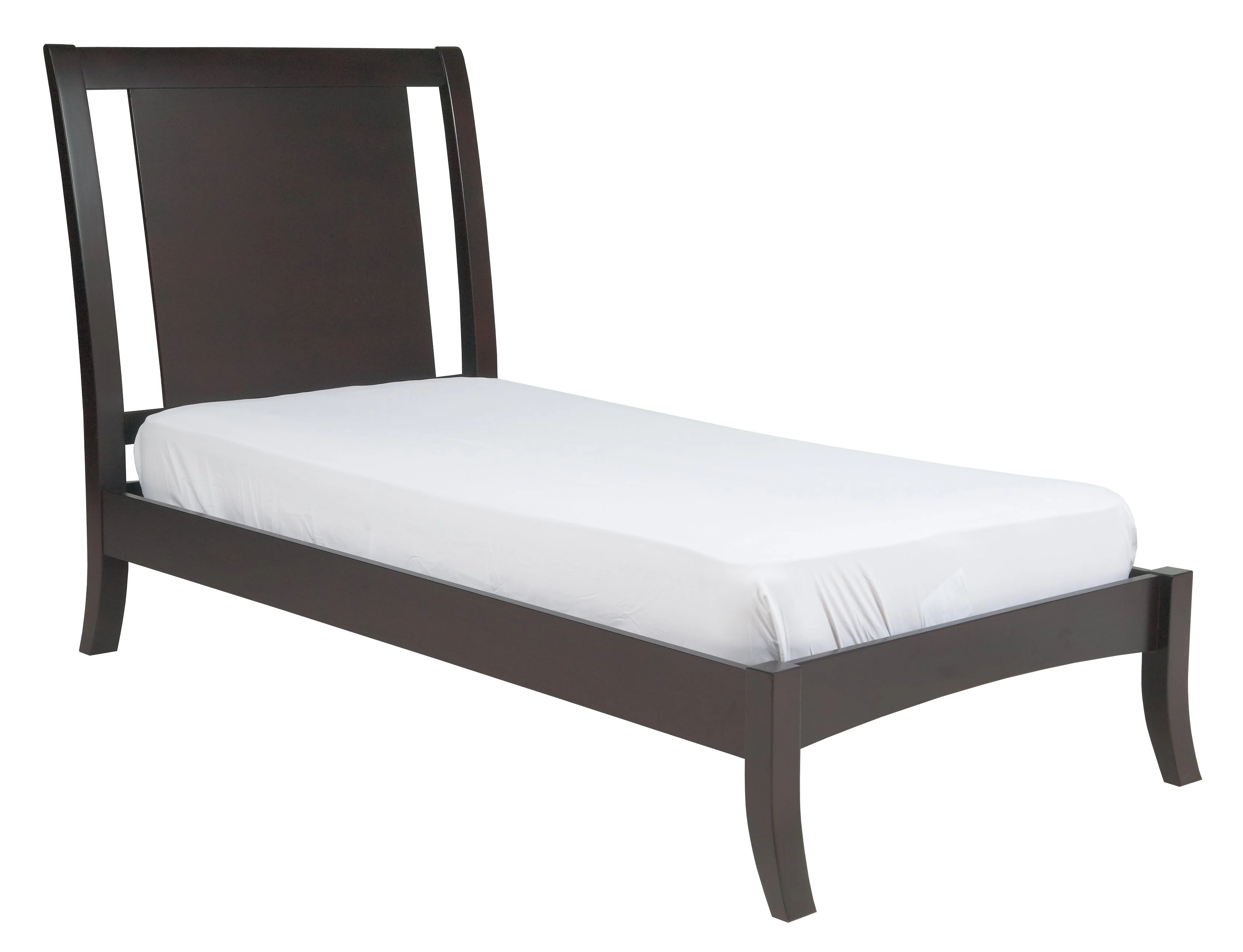 Nevis Wood Full Sleigh Bed in Espresso - Image 5