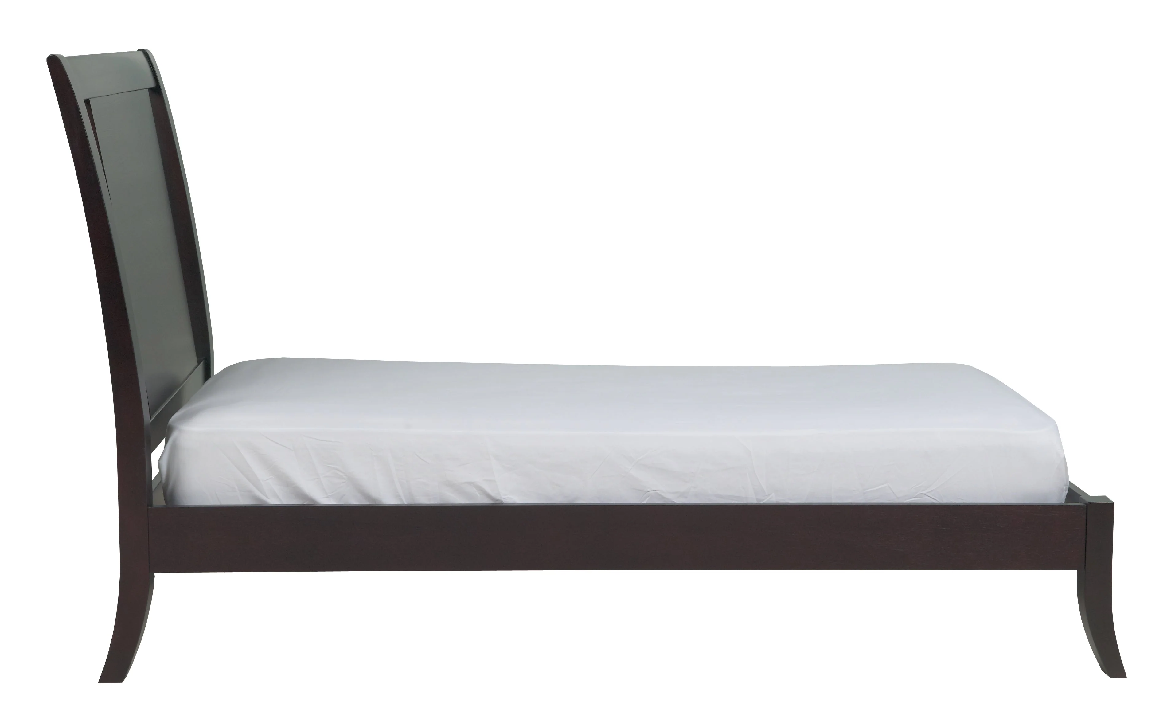 Nevis Wood Twin Sleigh Bed in Espresso - Image 7