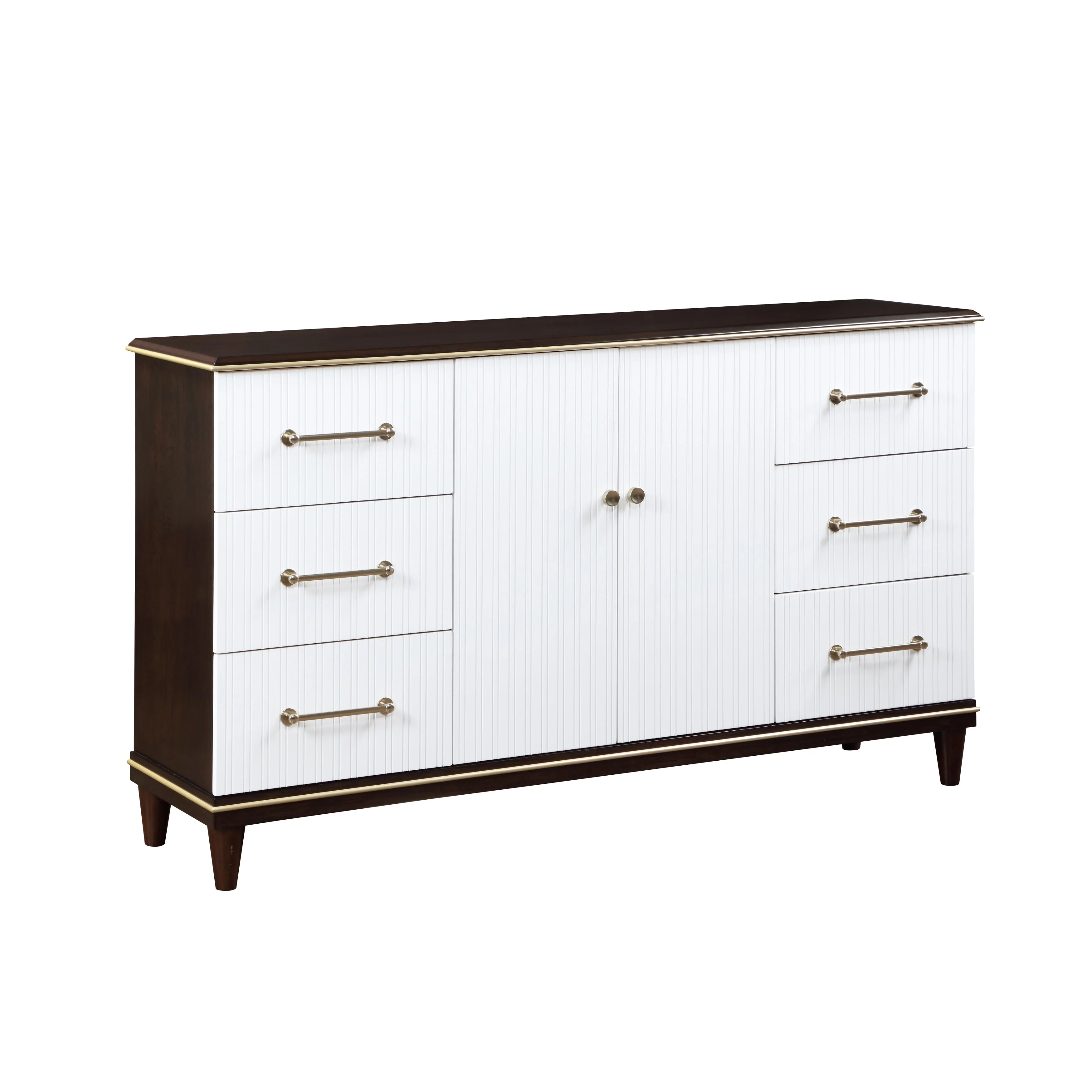 Niles White/Cherry Panel Bedroom Set - Image 6
