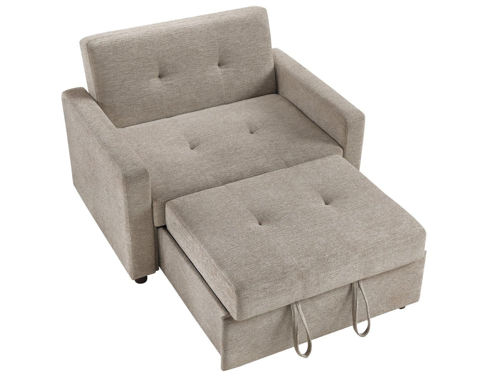 Noah Brown Convertible Sleeper Chair - Image 10
