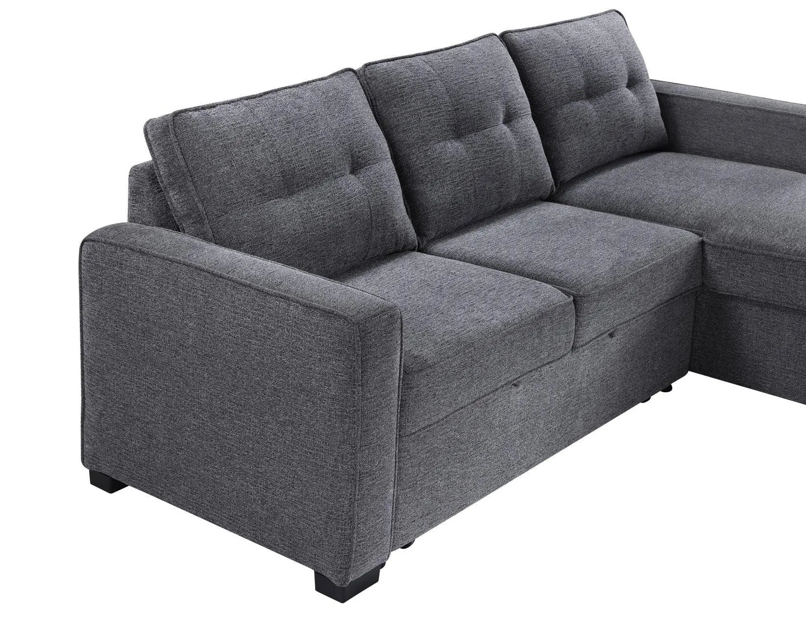 Noah Flippable, Convertible Storage Sleeper Chofa, Gray - Image 21