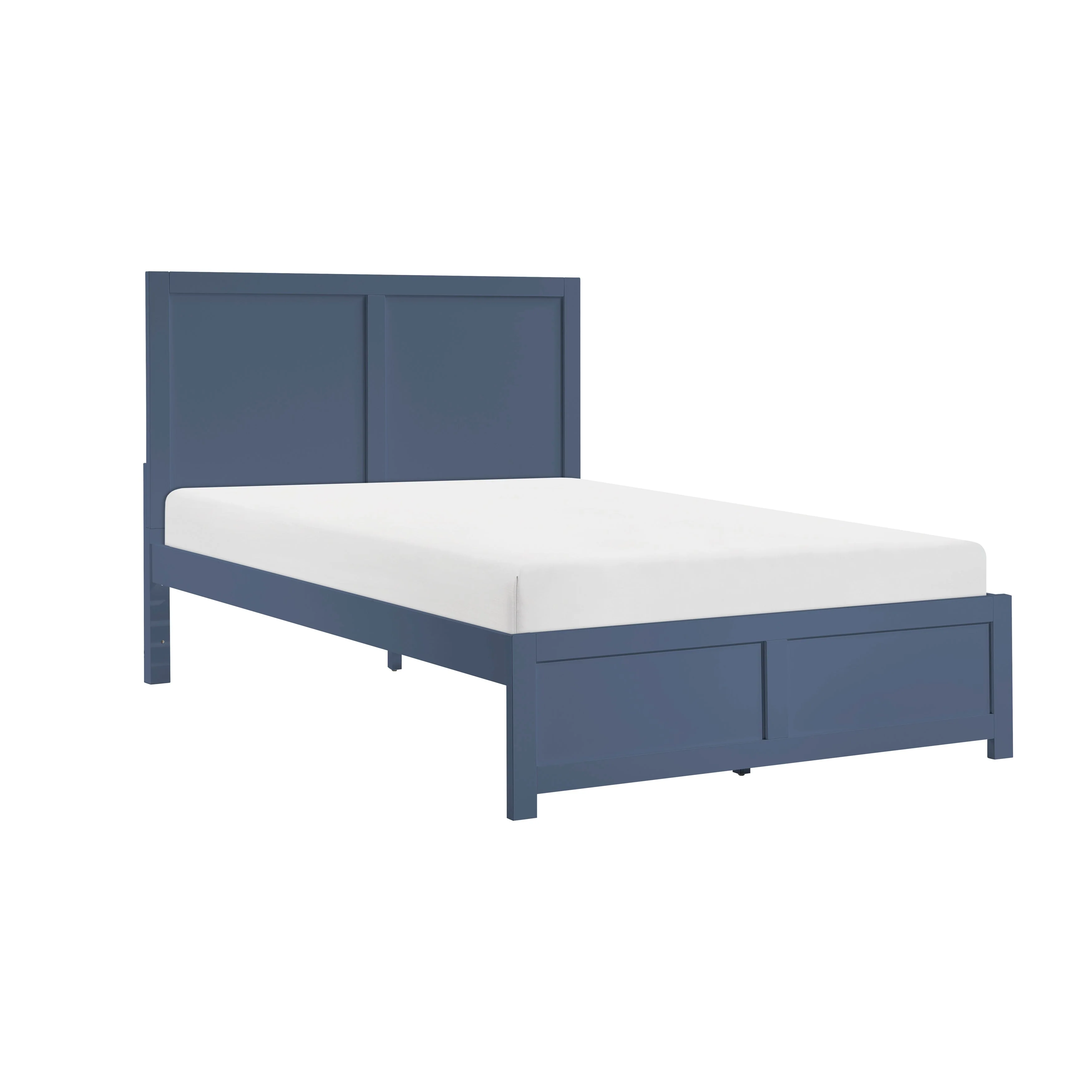 Nora Blue Full Platform Bed - Image 2
