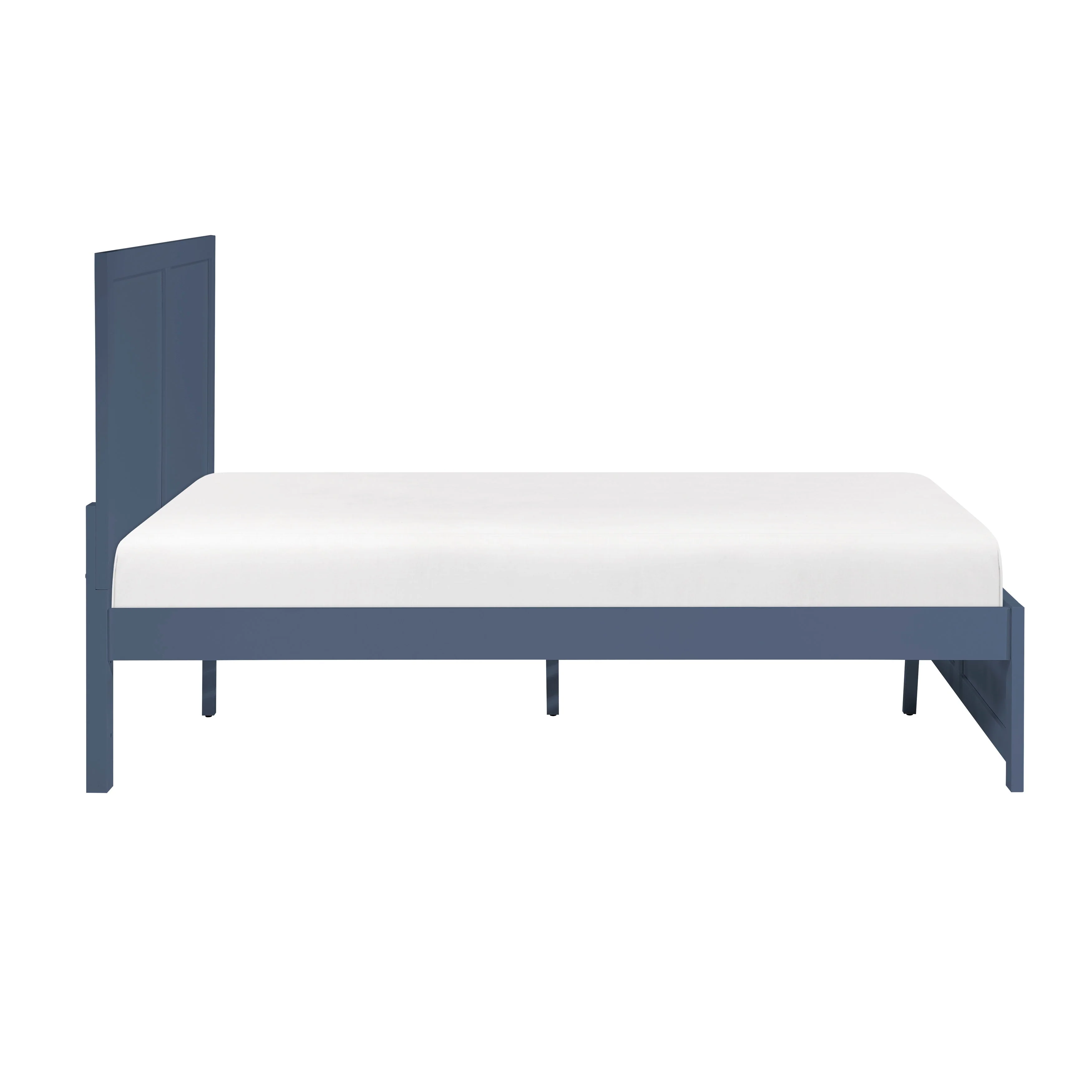 Nora Blue Full Platform Bed - Image 3